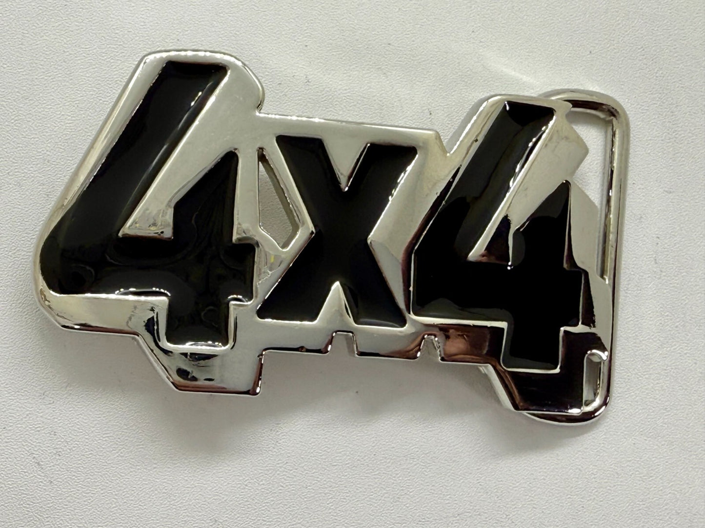 4X4 Four By Truck All Wheel Drive Gear Block Letters Cutout Belt Buckle