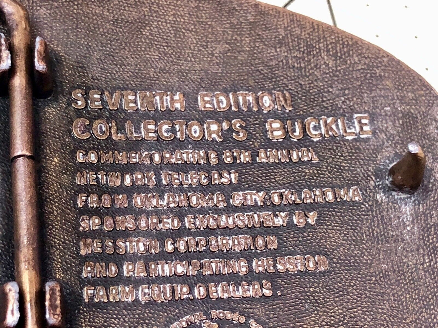 1981 Western Belt Buckle NFR Hesston National Final Rodeo Cowboy Award