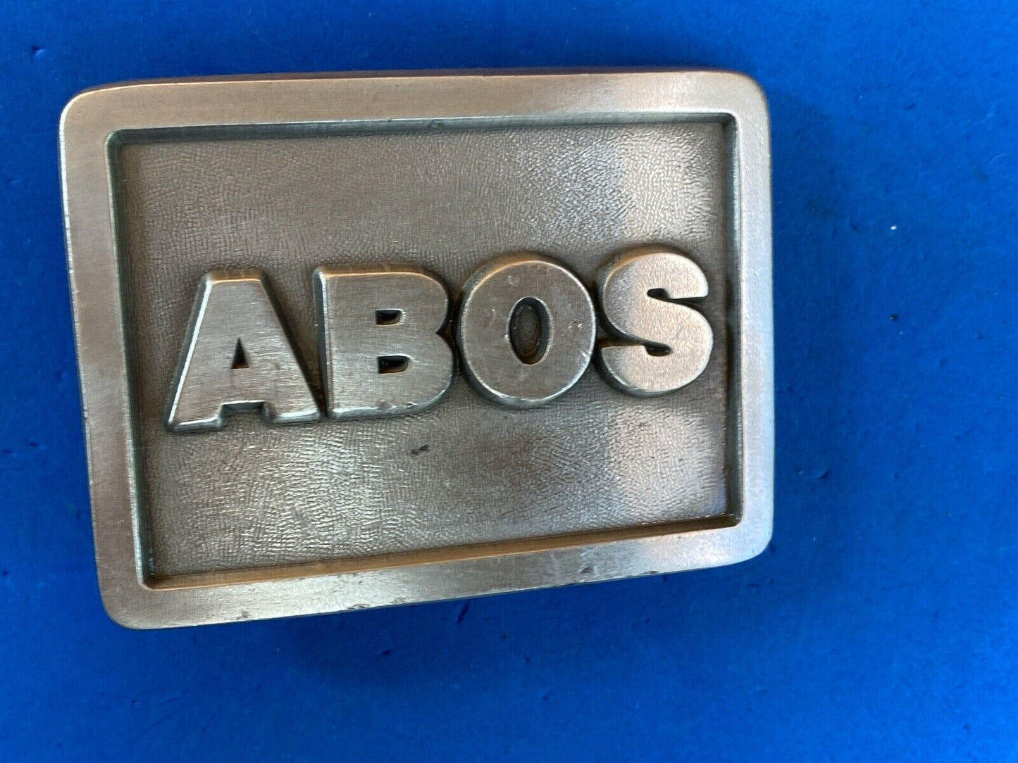Abos American Board Of Orthopaedic Surgery? Vintage Solid Pewter Belt Buckle -