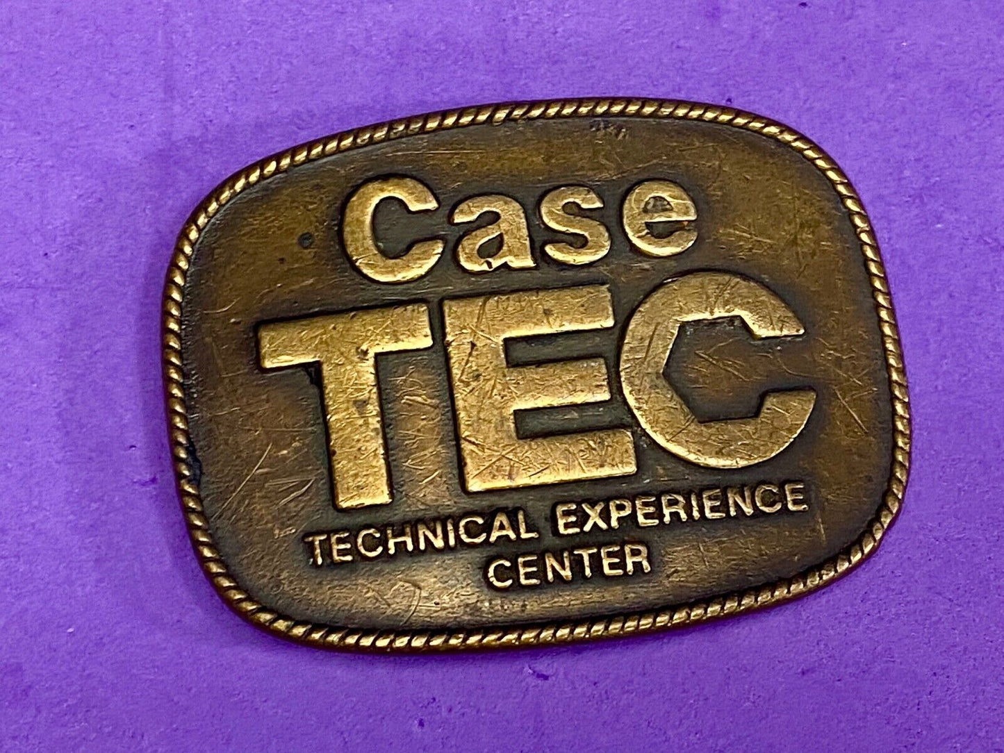 Vintage Case Tractors Tec Technical Experience Center Belt Buckle