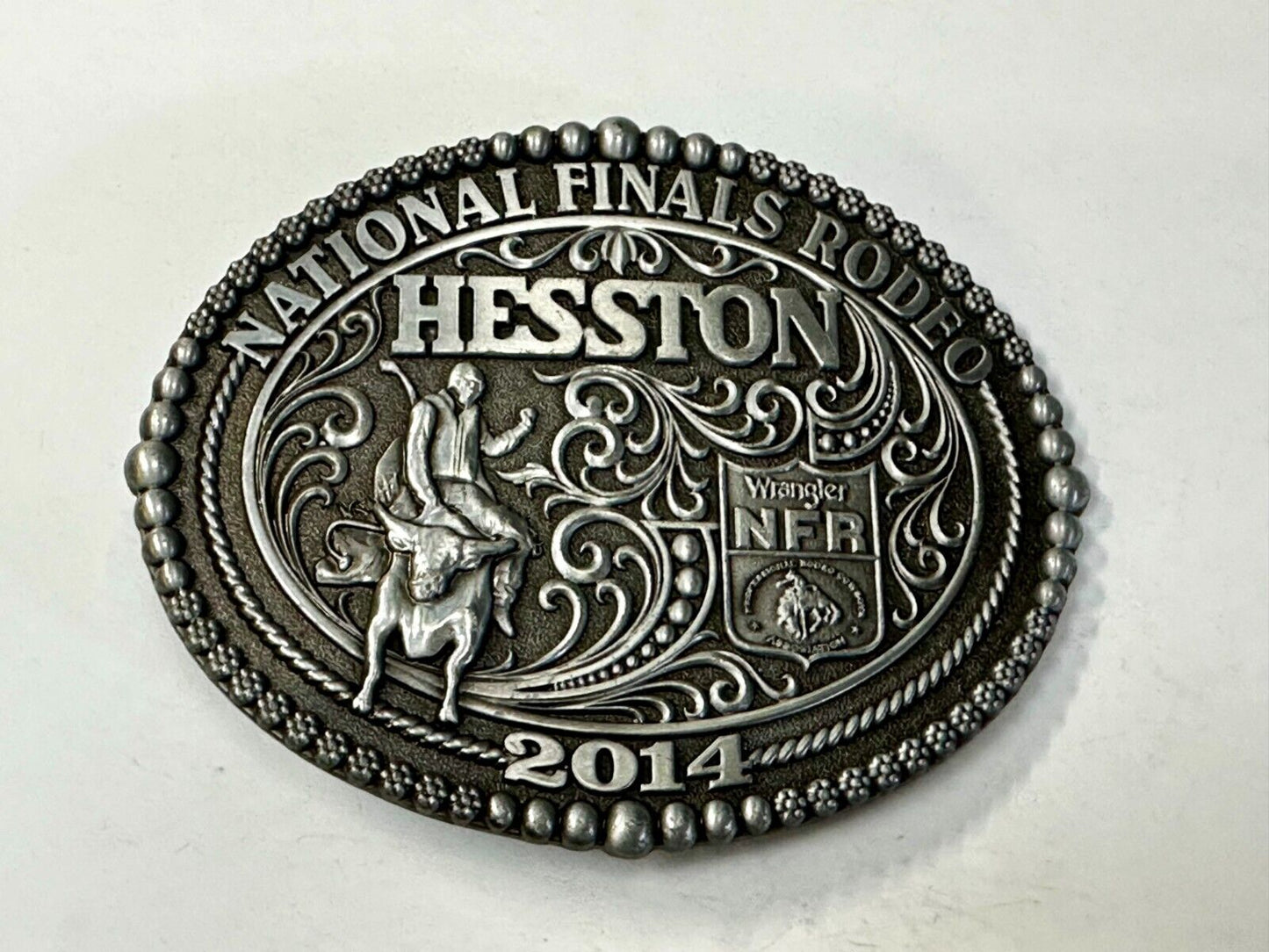 2014 National Finals Rodeo NFR Rodeo NOS Montana Silversmiths Belt Buckle