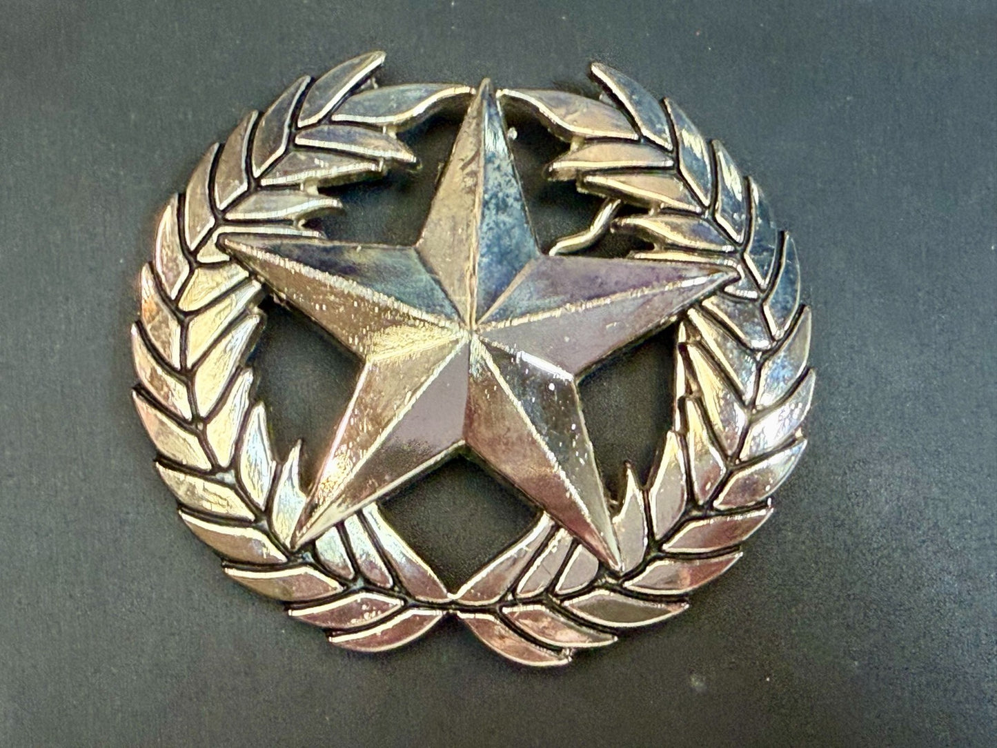 The Original Not the Imitator Star & Laurel Wreath Anchor Blue Belt Buckle