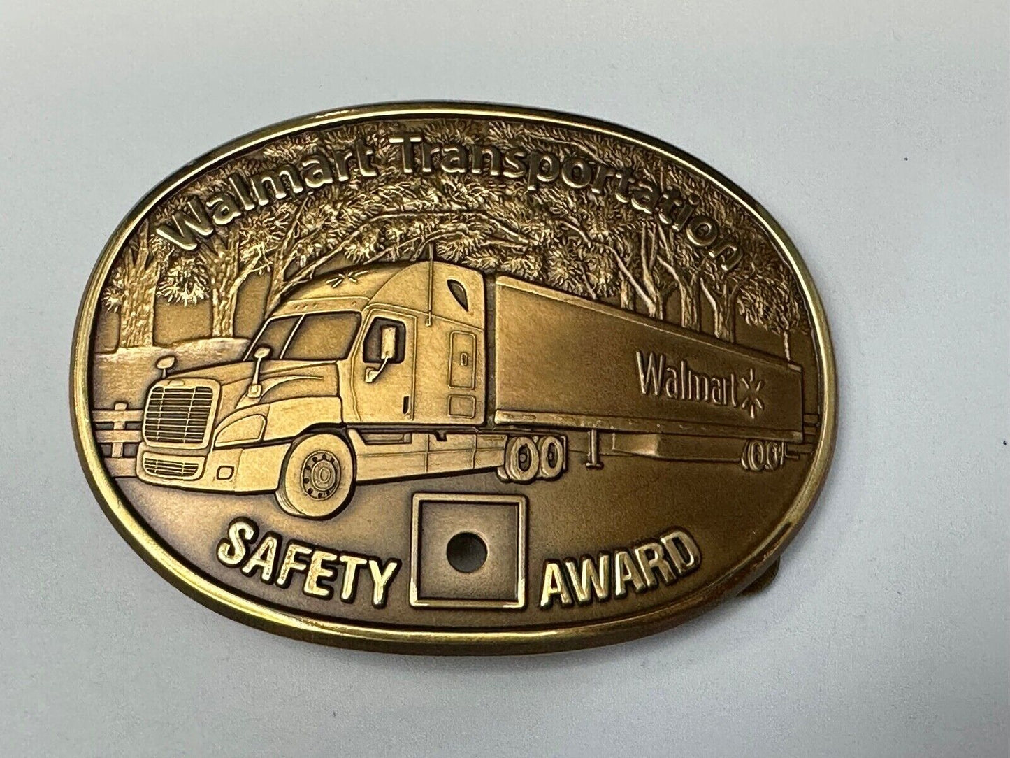 Through The Forrest Walmart Transportation Semi Drivers Safety Award Belt Buckle