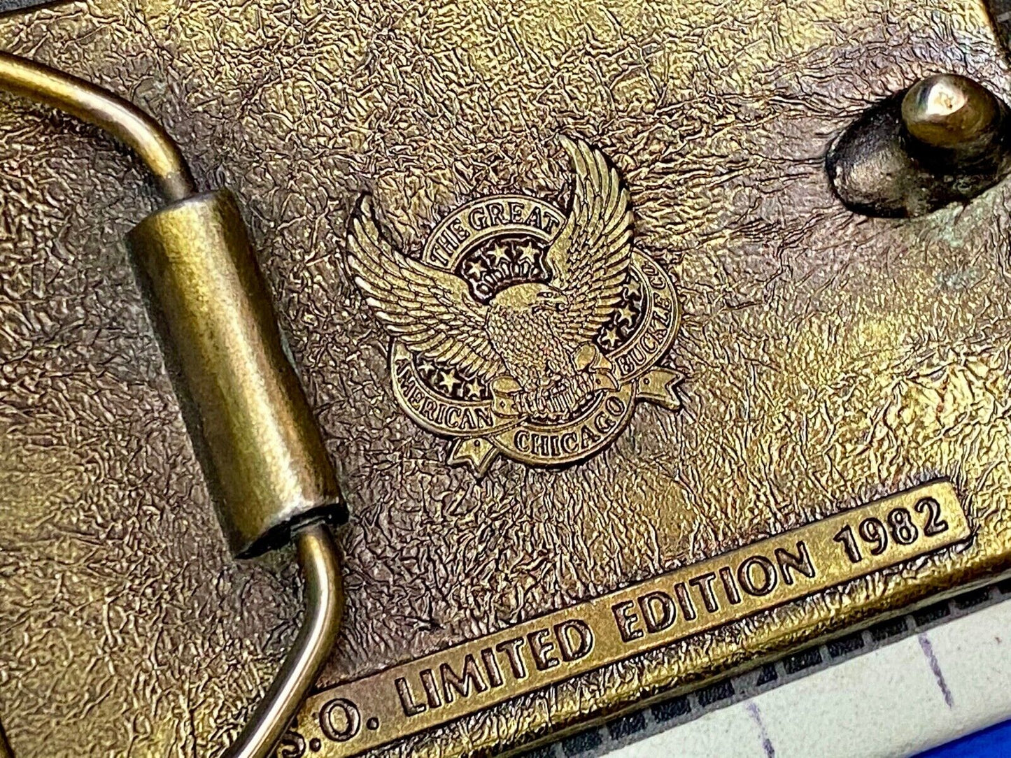 The Great American Buckle Co Vintage 1982 Southern Outdoors Magazine Belt Buckle