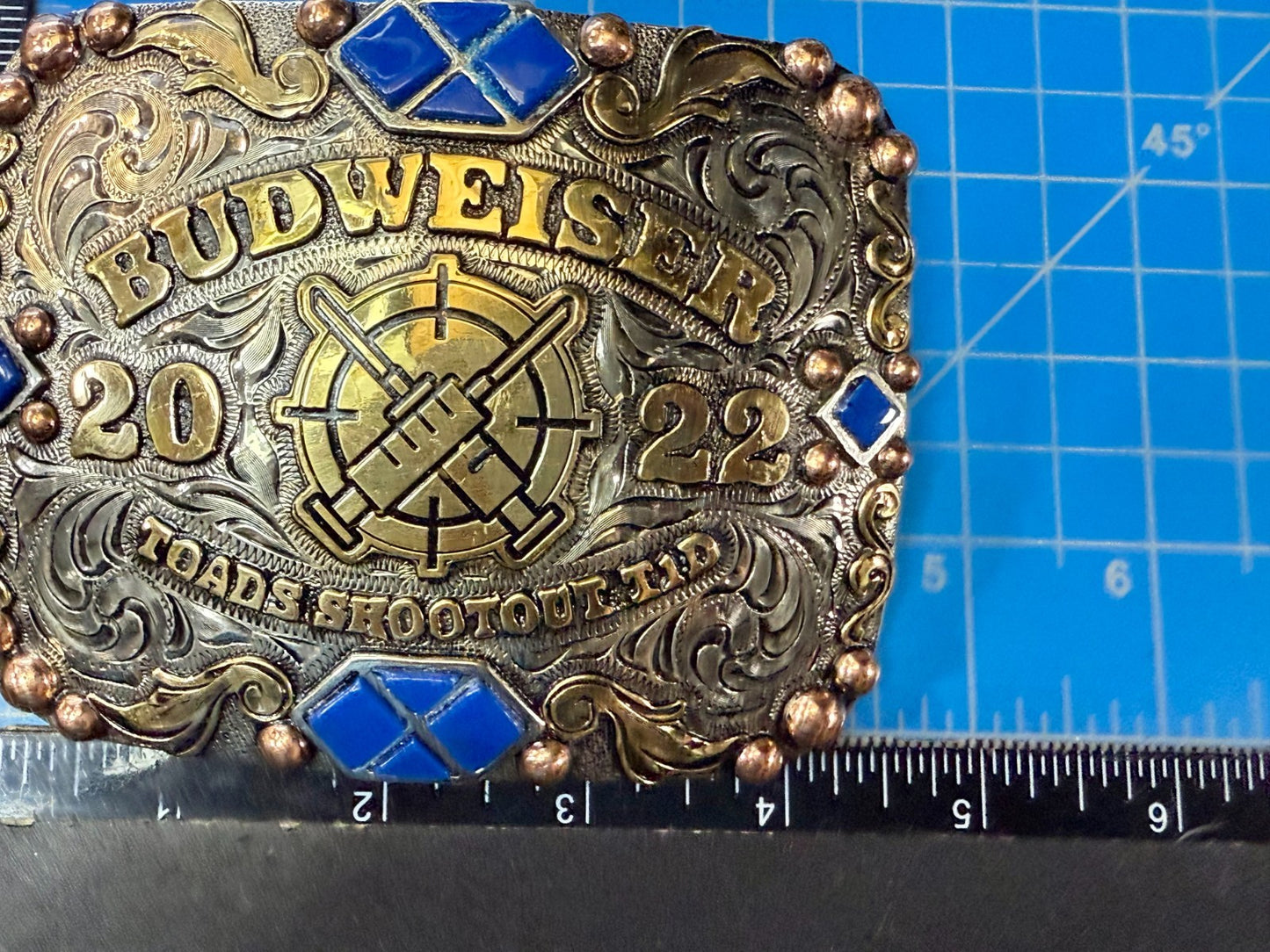 2022 Budweiser Toads Shootout TID 2ND to None NASCAR Trophy Belt Buckle