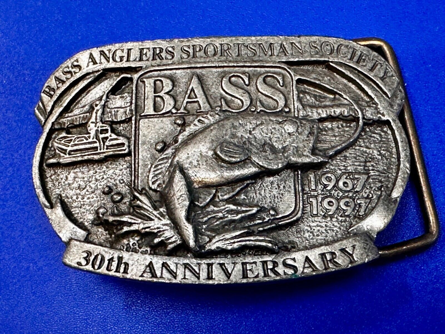 Bass Anglers Sportsman Society 30th Anniversary Club Belt Buckle