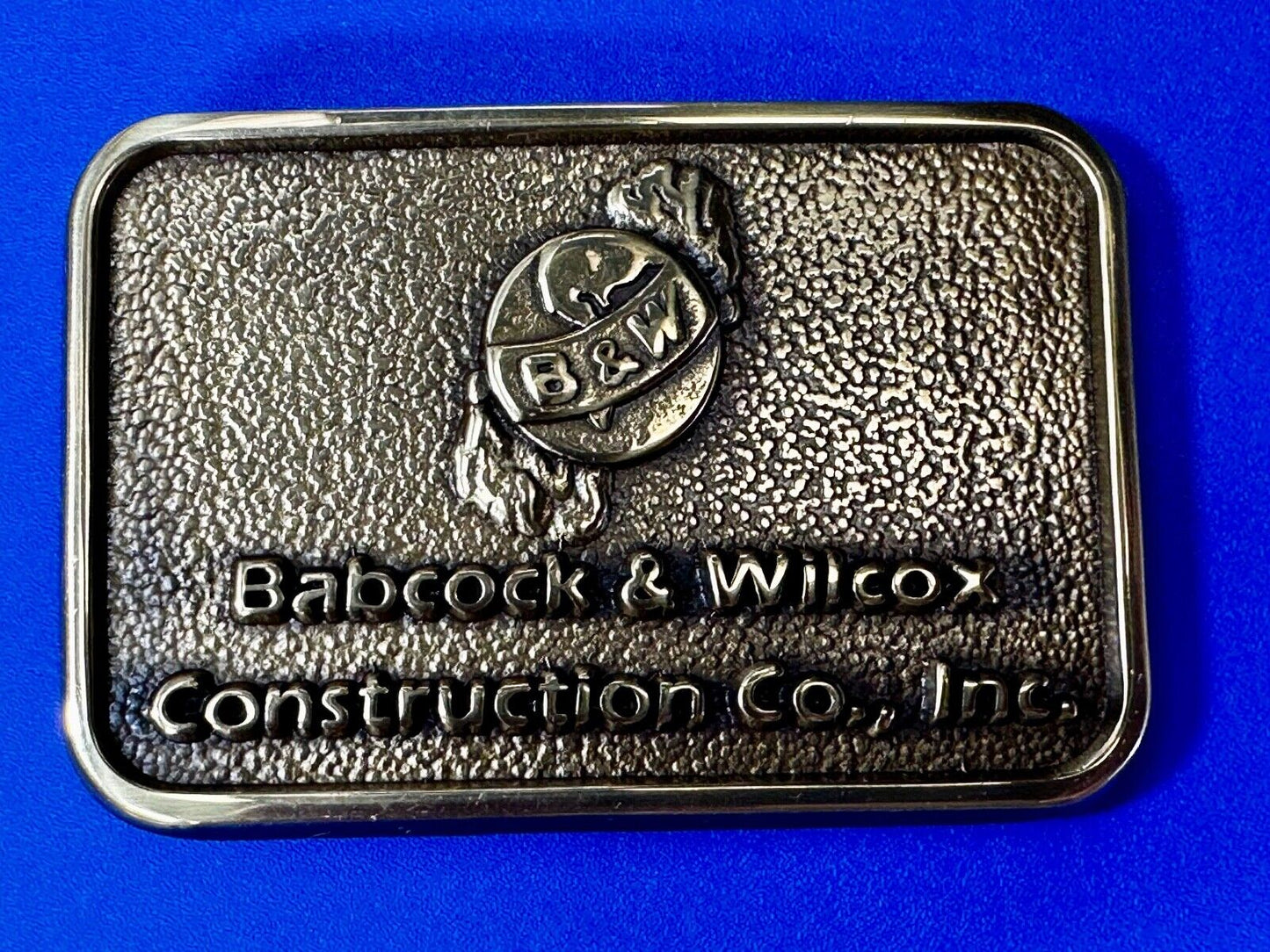 Babcock & Wilcox B&W Construction Co Commemorative NOS Belt Buckle by Jadco
