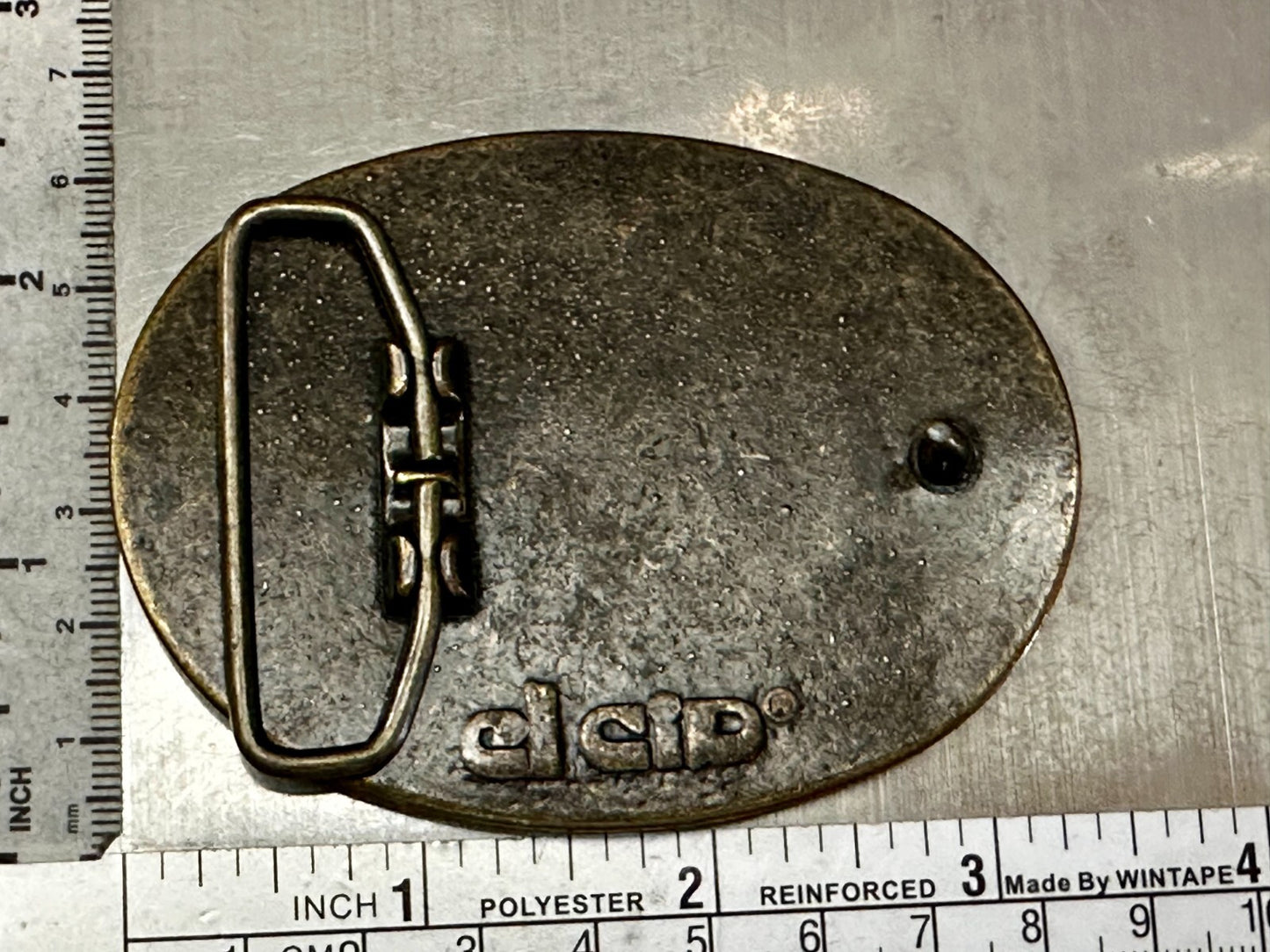 The Great Outdoor American Adventure Promo Leather on Metal El Cid Belt Buckle