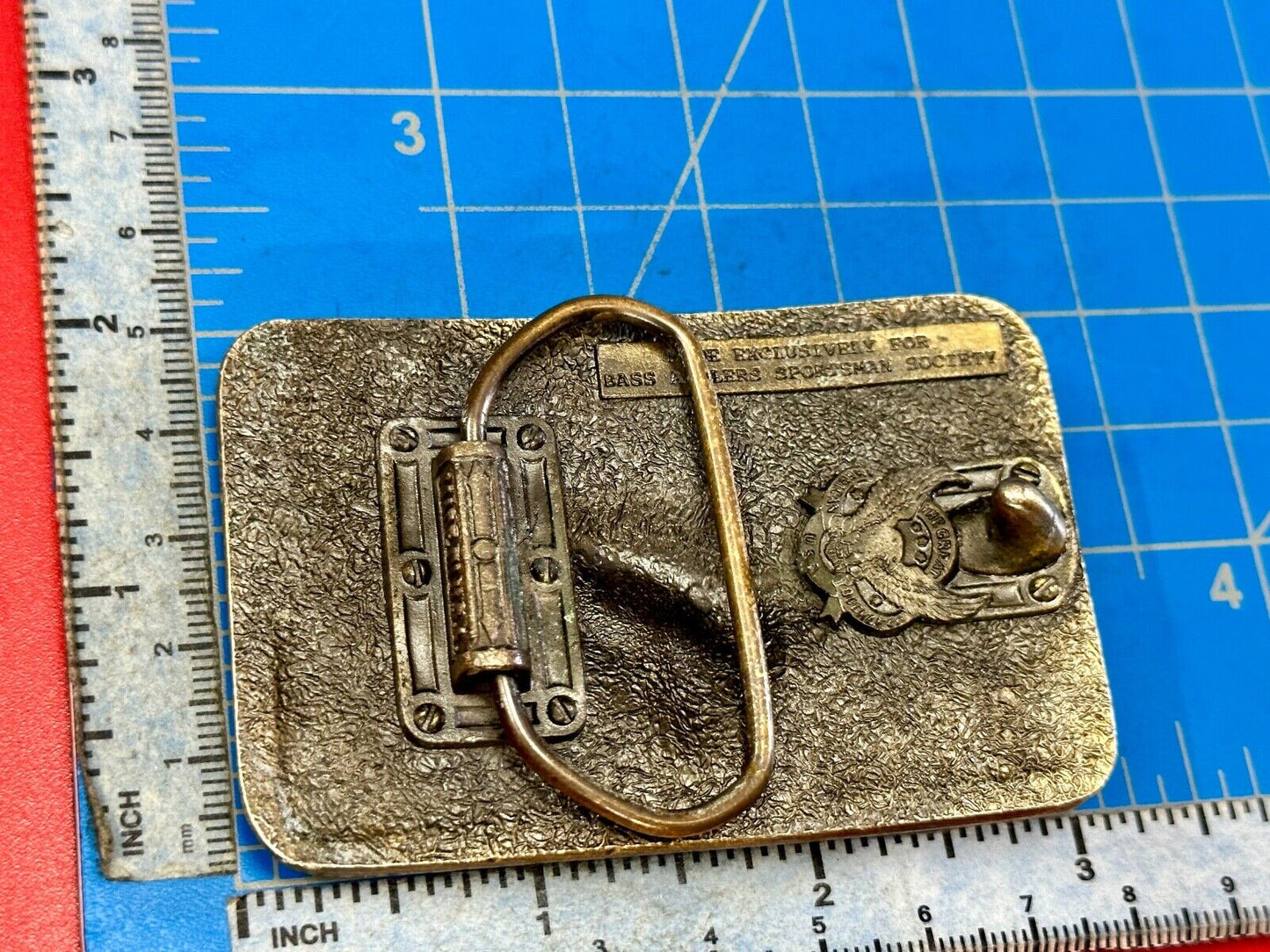 BASS Anglers Sportsman Society Fishing Club Great American belt buckle Co