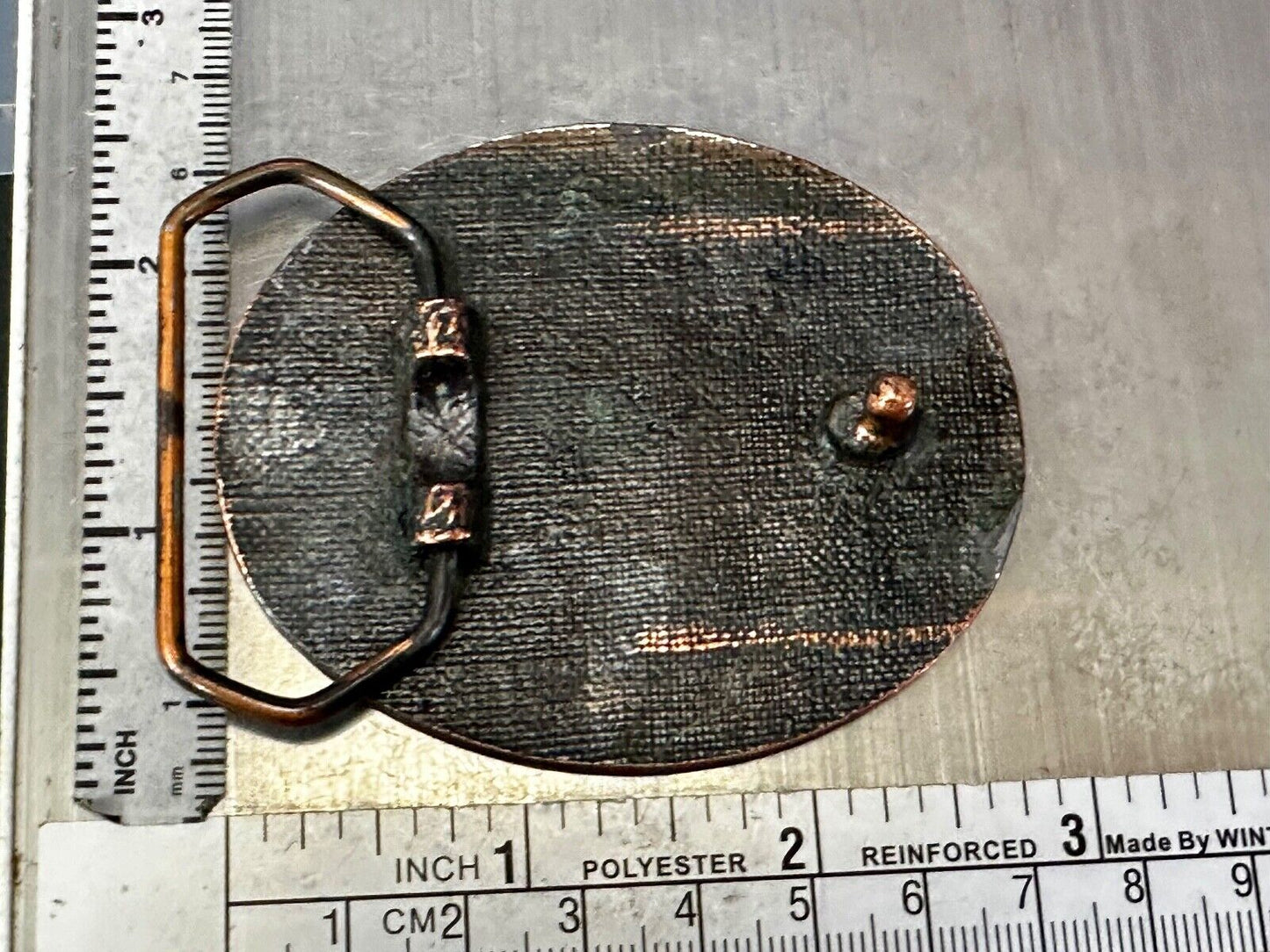 Baja Industries Company Logo? Round metal Belt Buckle