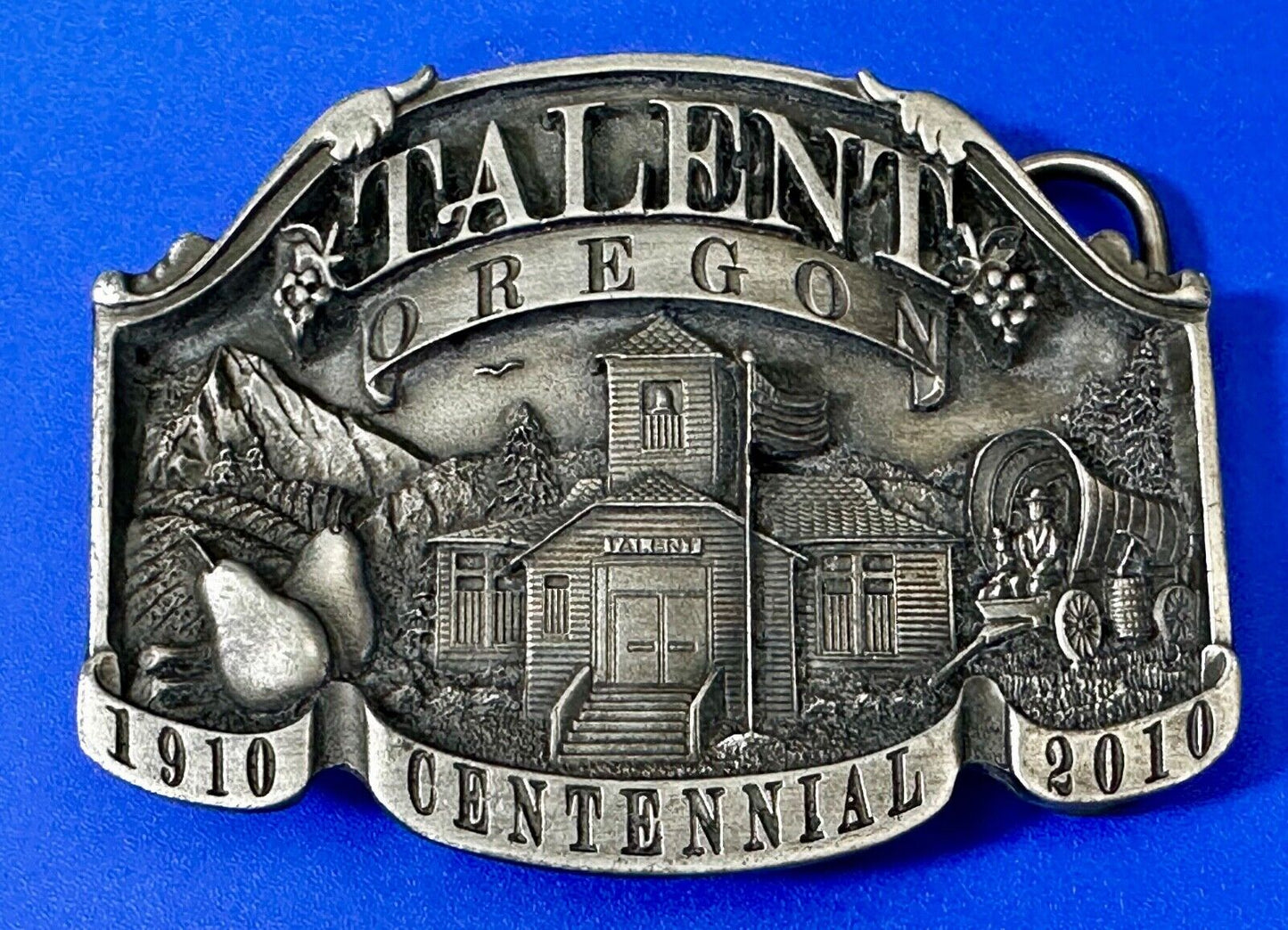 Talent Oregon Centennial Celebration 1910-2010 Belt Buckle