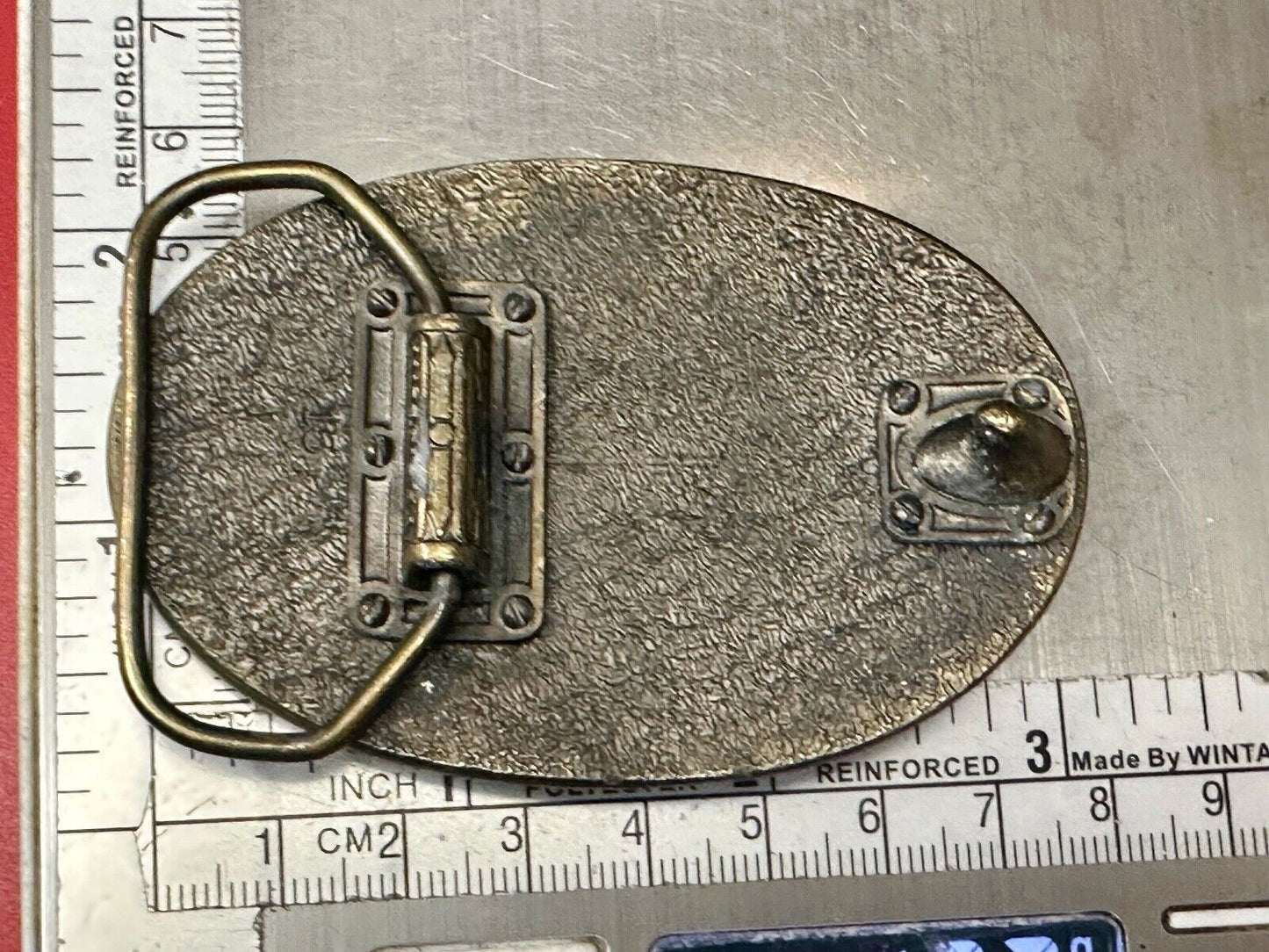 1992 BASS Bass Anglers Sportsman Society Fishing 25th Anniversary belt buckle
