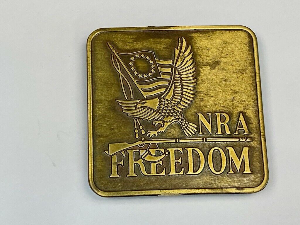 Bicentennial - Firearms Freedom Institute Nra Usa Gun Collectors Belt Buckle
