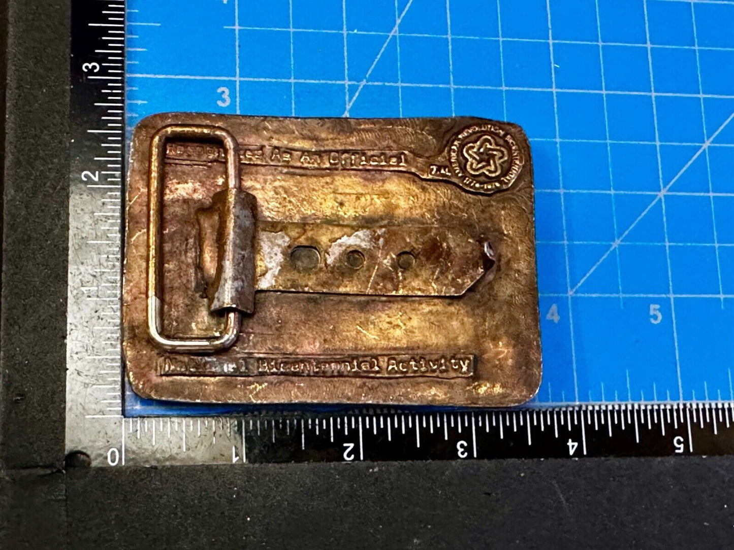 Bicentennial Wagon Train Pilgrimage Pennsylvania American Revolution Belt Buckle