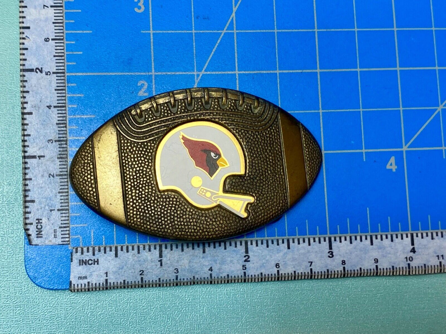 Vintage 1979 Arizona Cardinals Football team Belt Buckle VINTAGE NFL Properties