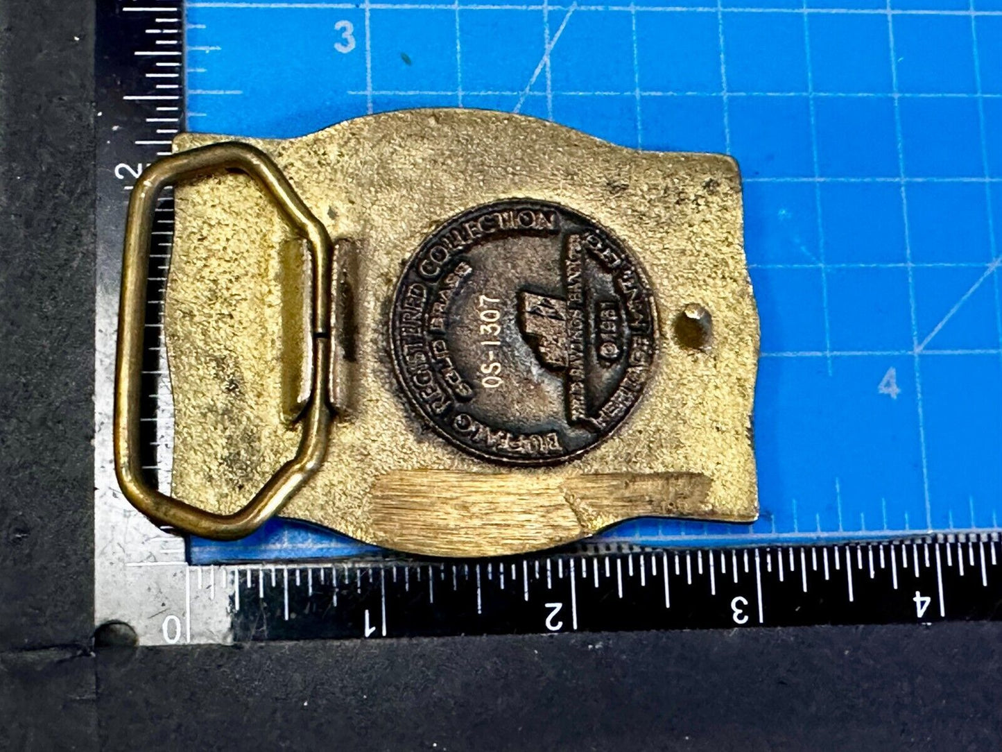 The Erie Canal Buffalo NY State Solid Brass Belt Buckle by Heritage Mint