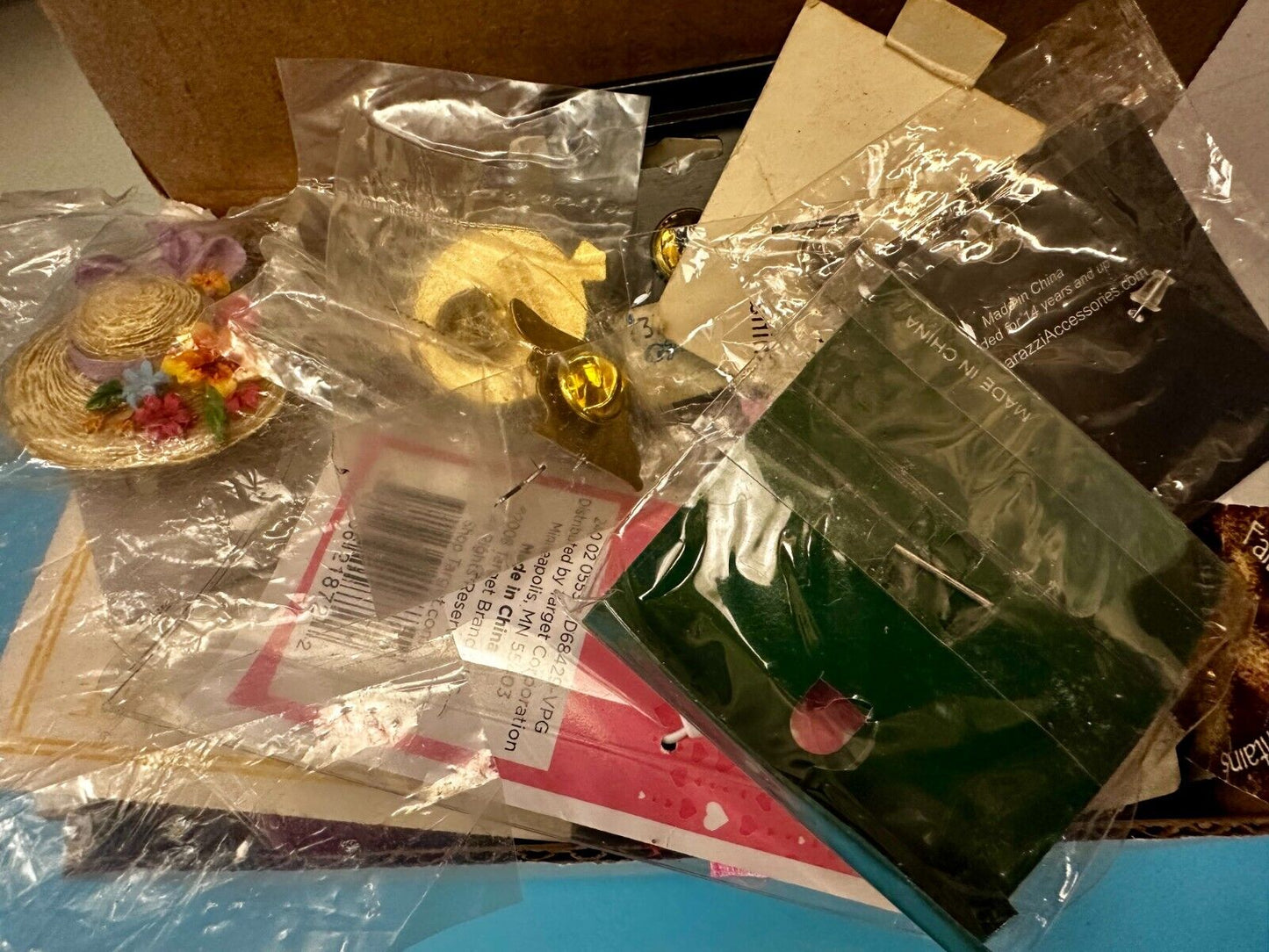 Around 50 Brooches &Pin's In Packaging Resale Bulk Lot, Junk Drawer Grab Bag