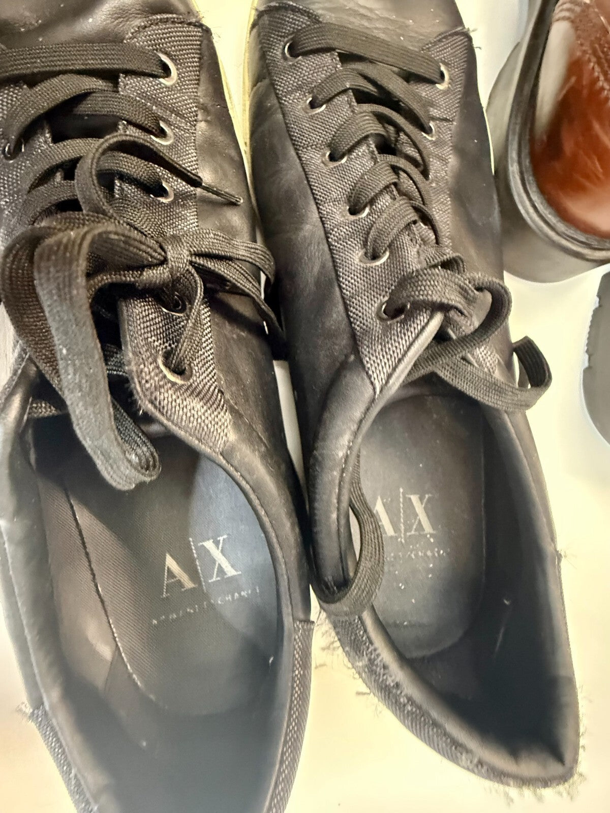 3 lot mens shoes - Armani Exchange AX , Kenneth Cole Reaction, Dunham Size 11.5