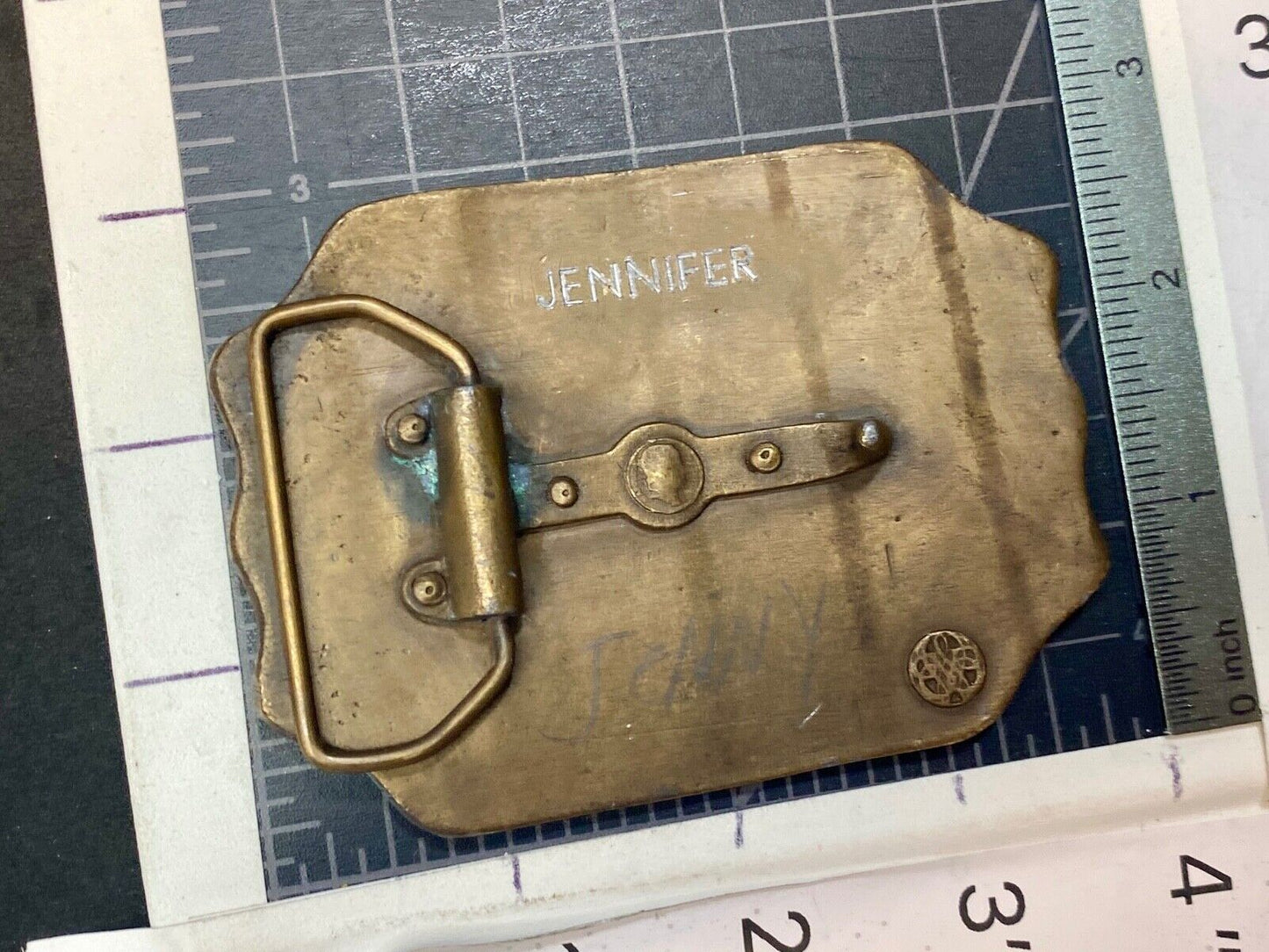 Vintage Bergamot Belt Buckle, America's Hero's Boston Fire Department