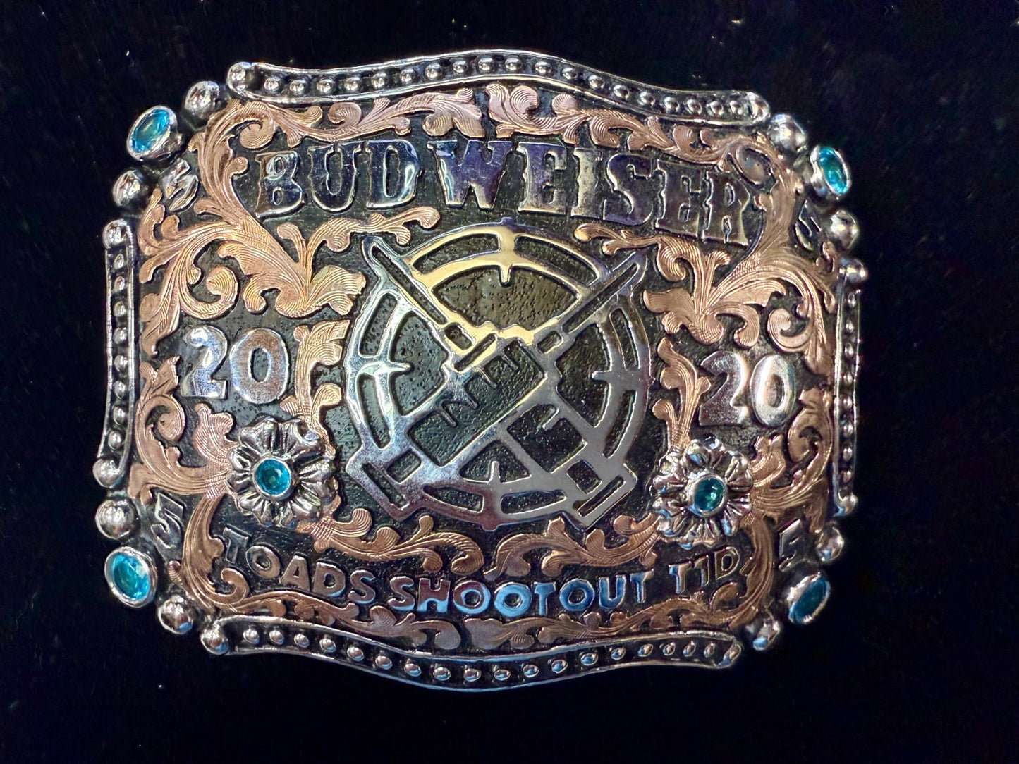 2020 Budweiser Toads Shoot Out TID Event 2ND TO NONE Trophy NASCAR Belt Buckle