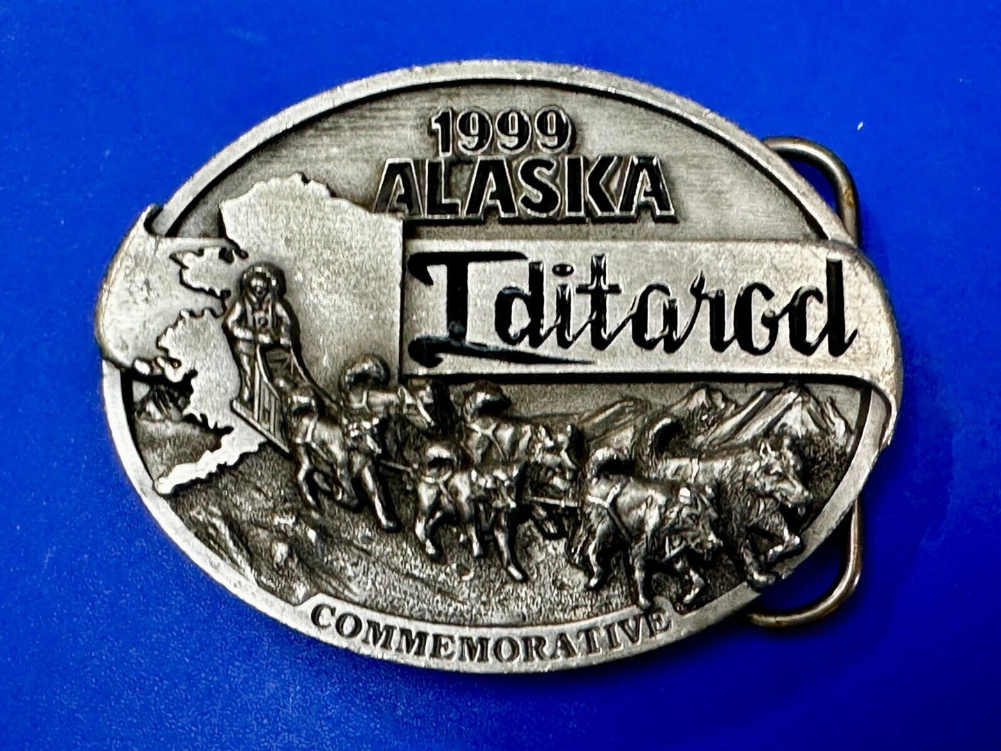 1999 Alaska Iditarod Commemorative Belt Buckle by Siskiyou