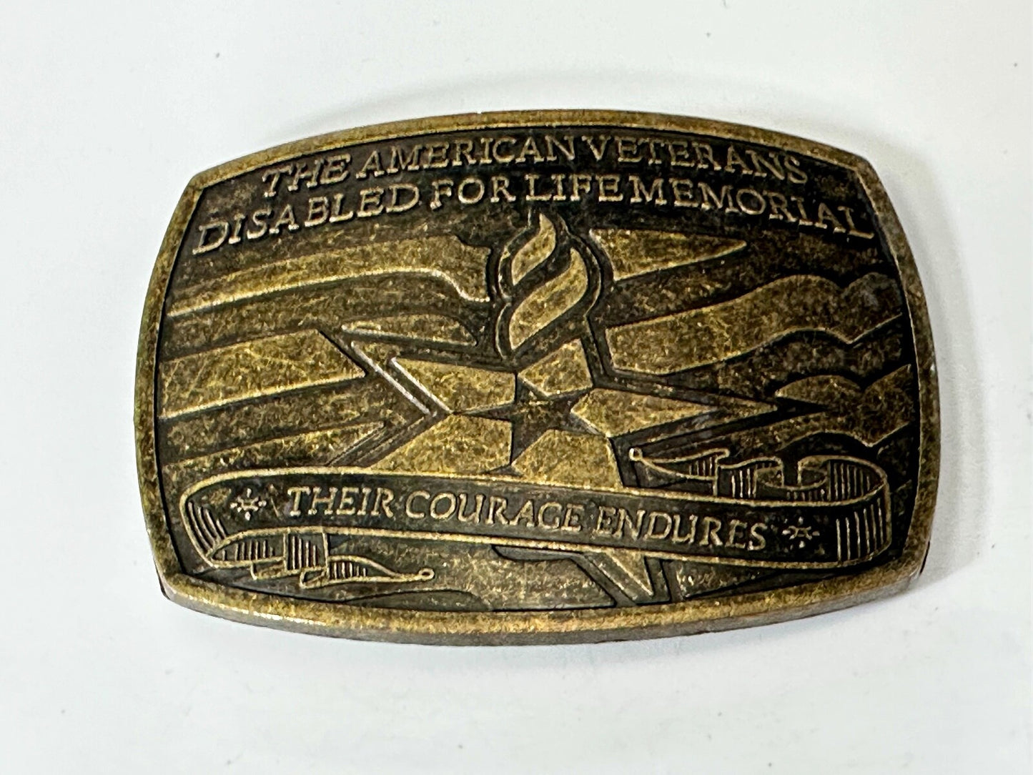 The American Veterans Disabled for Life Memorial Commemorative Belt Buckle