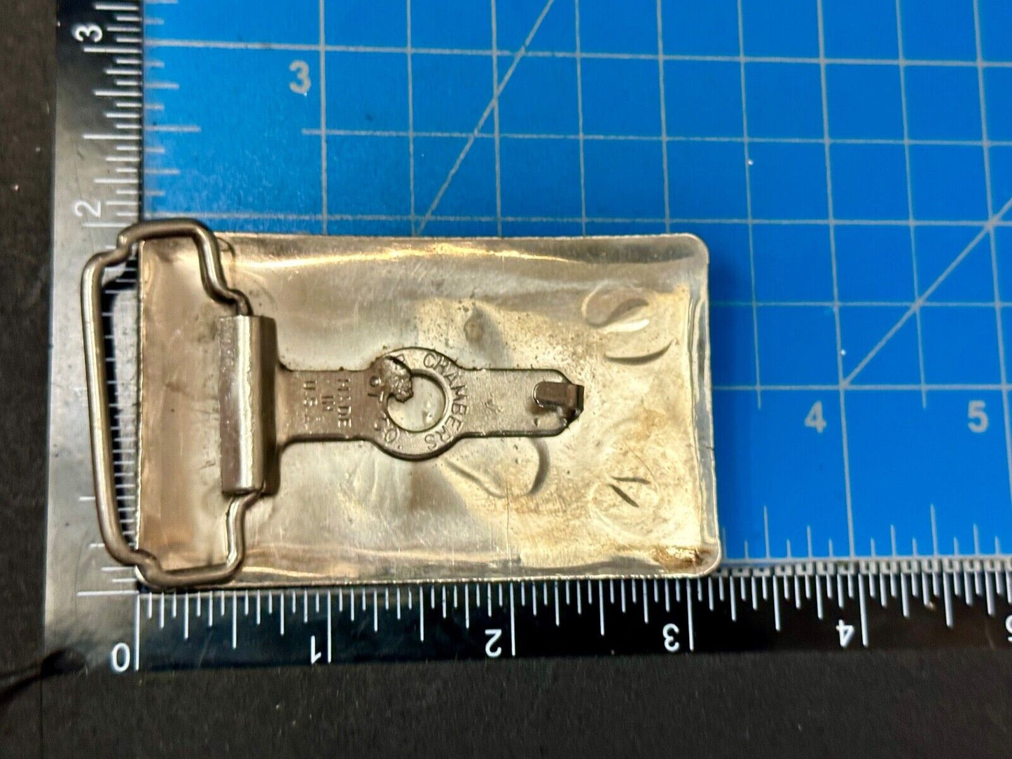 Vintage Chambers Horse Head - Engraved Horseshoe Southwestern Vibe Belt Buckle