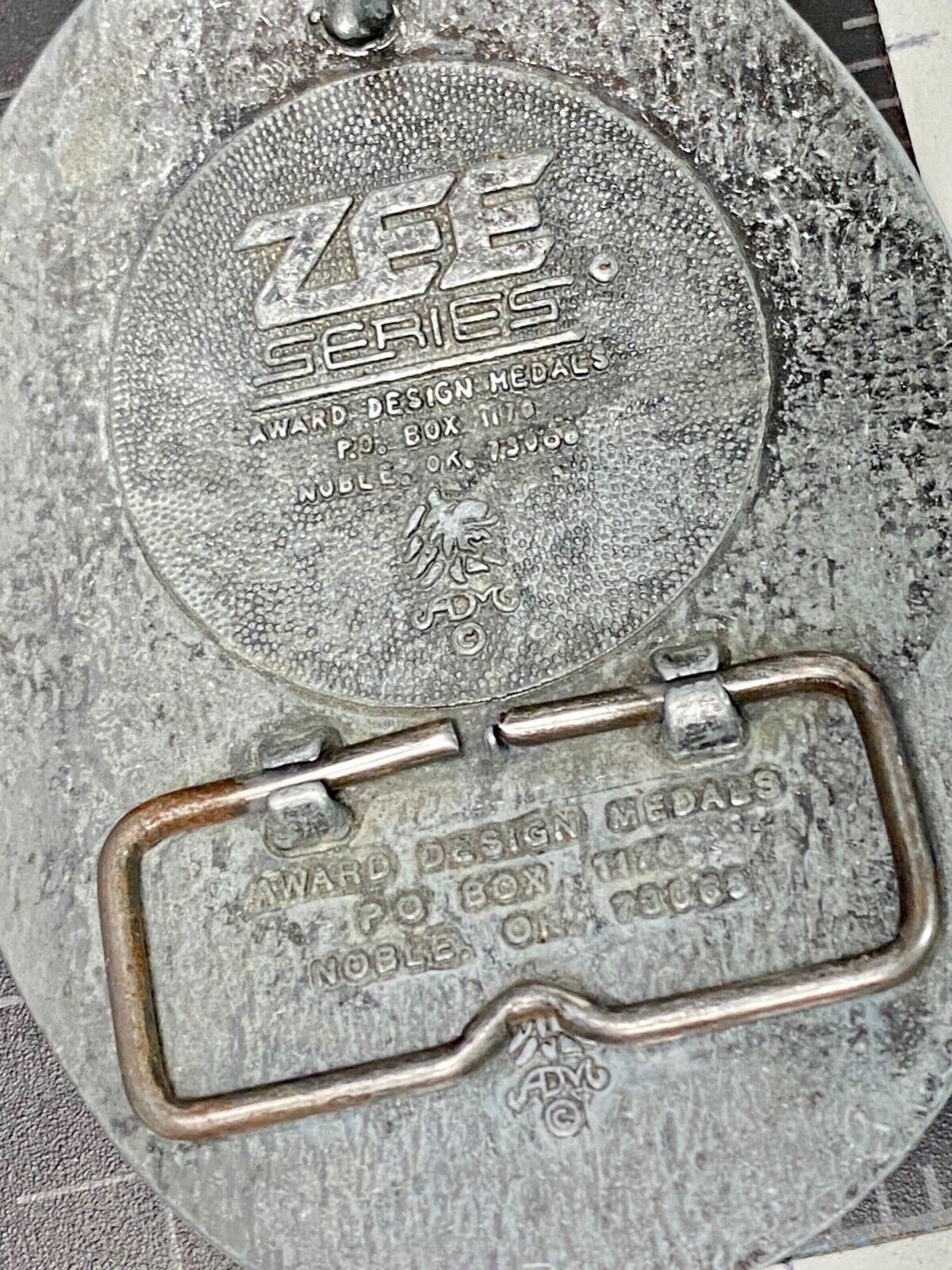 Vintage Award Design Medals Zee Series Rodeo Cowboys Belt Buckle