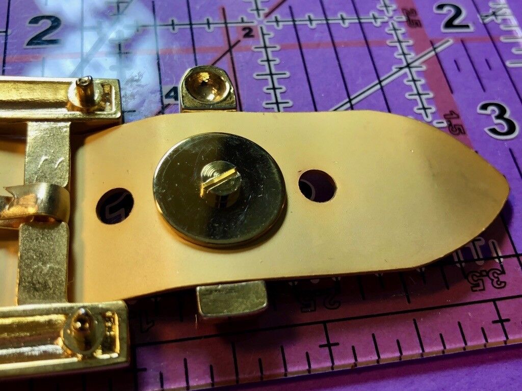 Vintage 2 piece Dress Brass Tone? Belt Buckle