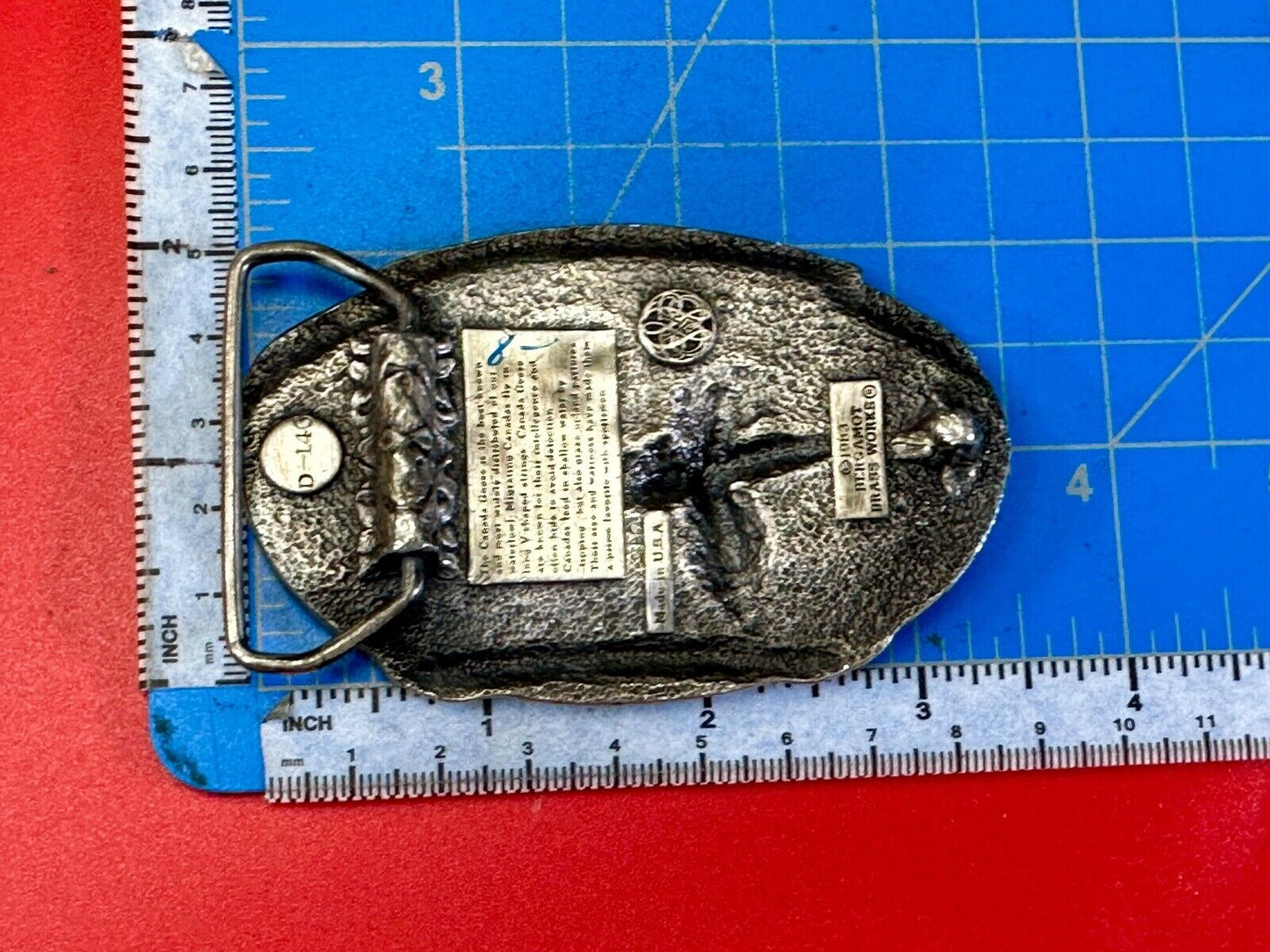 The Canadian Goose commemorative vintage 1983 bergamot belt buckle