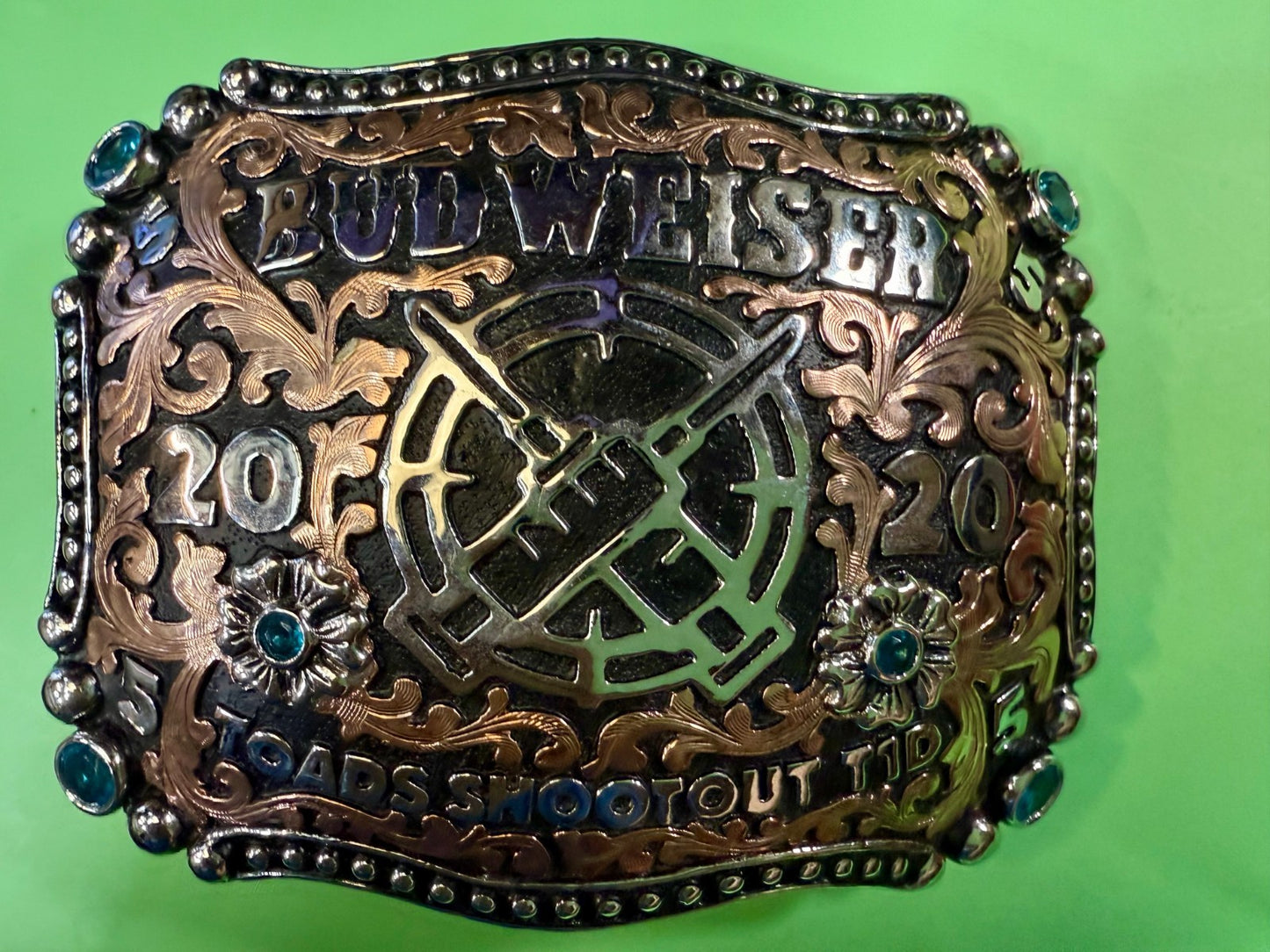 2020 Budweiser Toads Shoot Out TID Event 2ND TO NONE Trophy NASCAR Belt Buckle