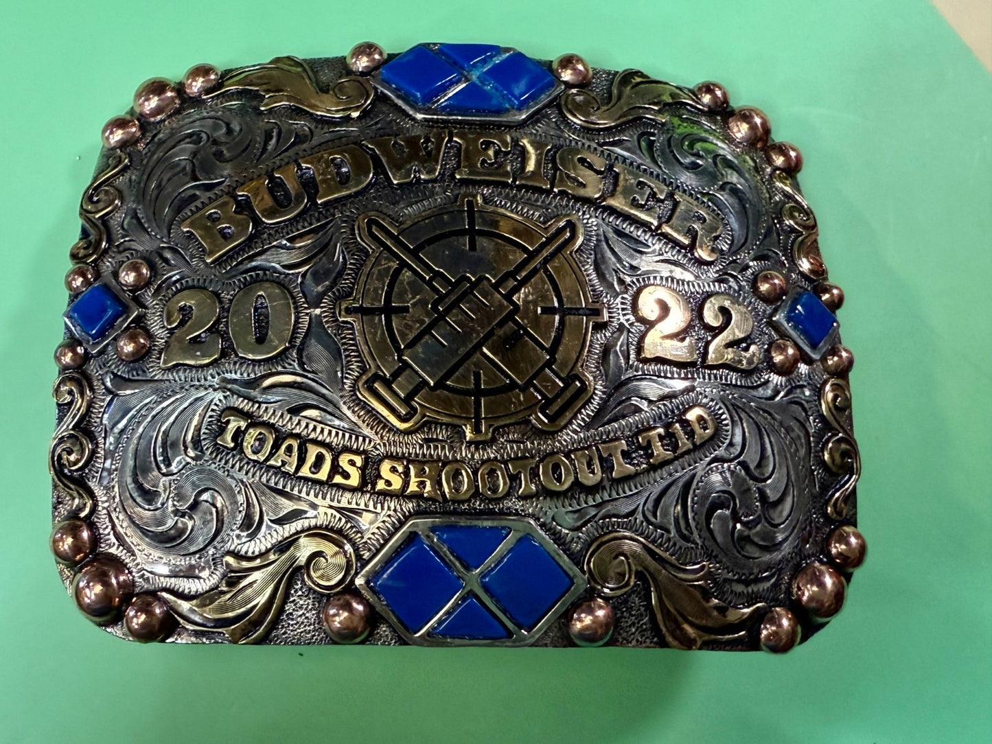 2022 Budweiser Toads Shootout TID 2ND to None NASCAR Trophy Belt Buckle