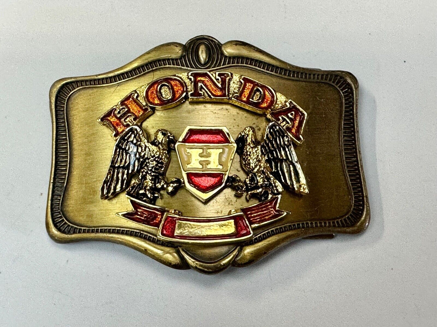 1978 Honda Goldwing Motorcycles Bikers belt buckle by A.H.M.