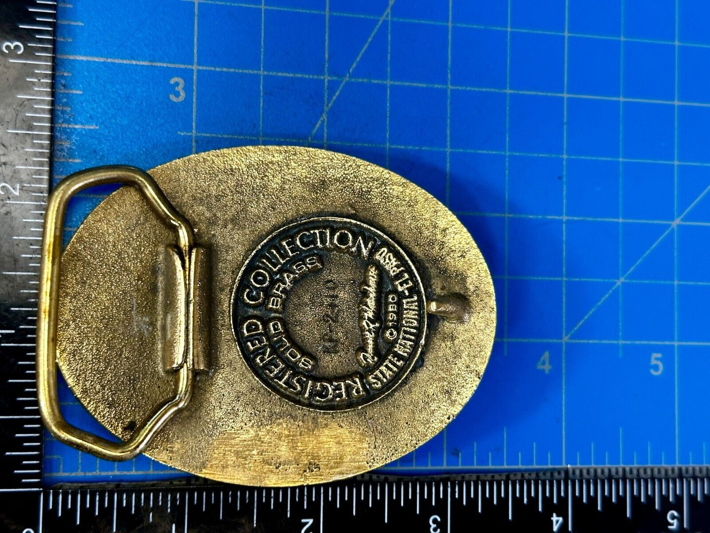 Train Engine El Paso Del Norte 1881 Rail Road Locomotive Solid Brass Belt Buckle