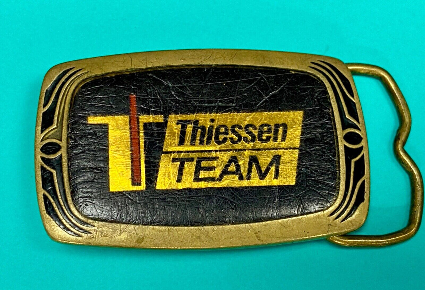 Thiessen Team: Shotcrete & Grout Supplies, Mining Equipment 1987 Belt Buckle