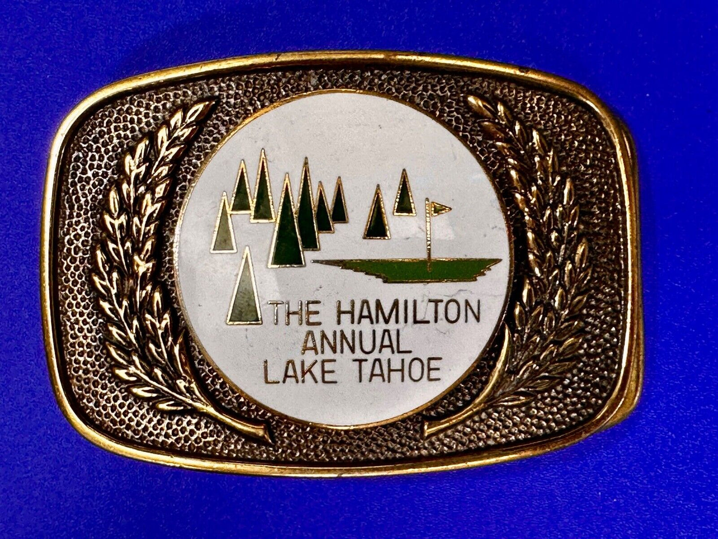 The Hamilton Health Center Annual Golf Tournament Lake Tahoe Belt Buckle