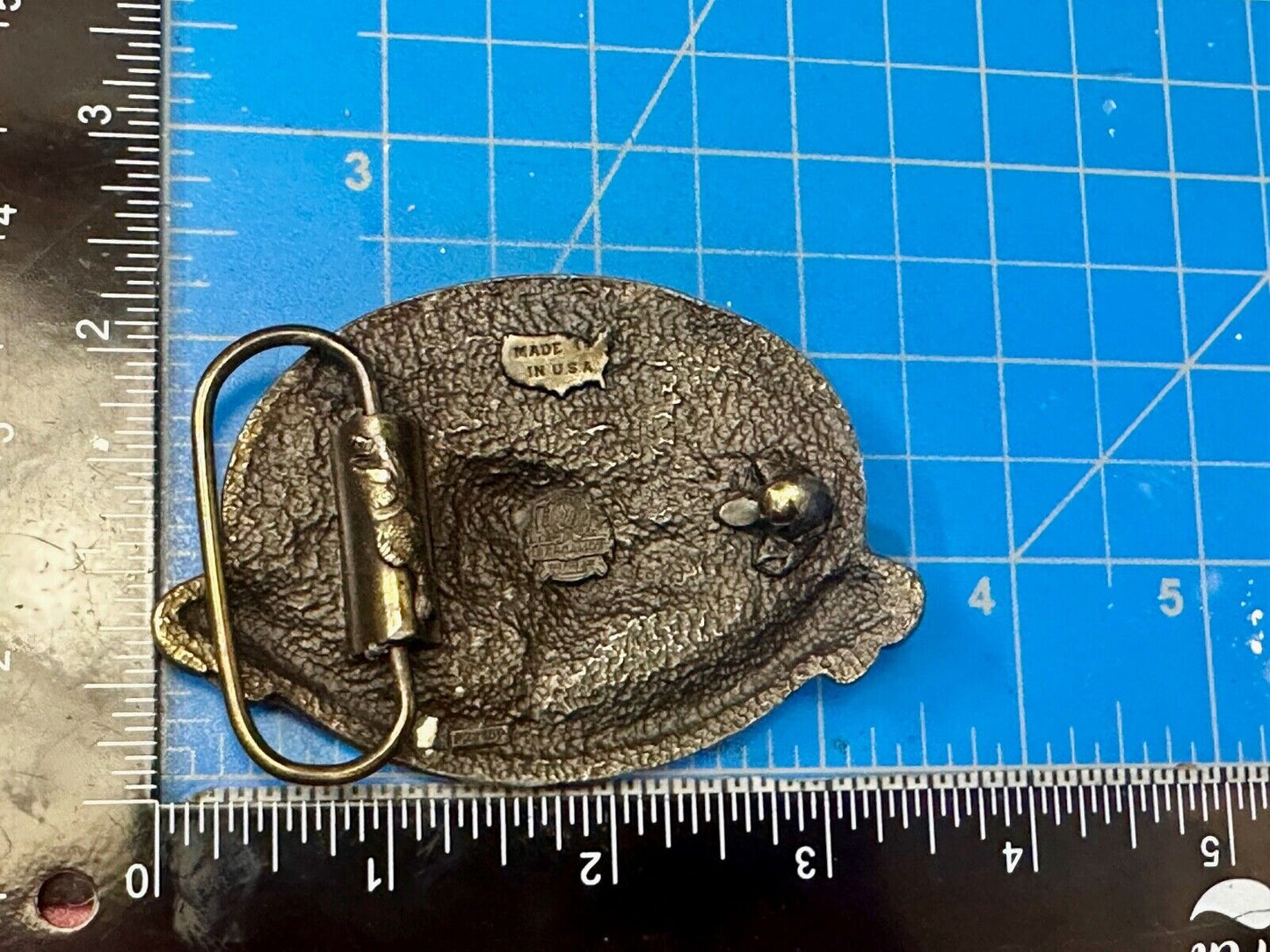 BASS Anglers Sportsman Society Fishing RARE Bergamot Commemorative belt buckle