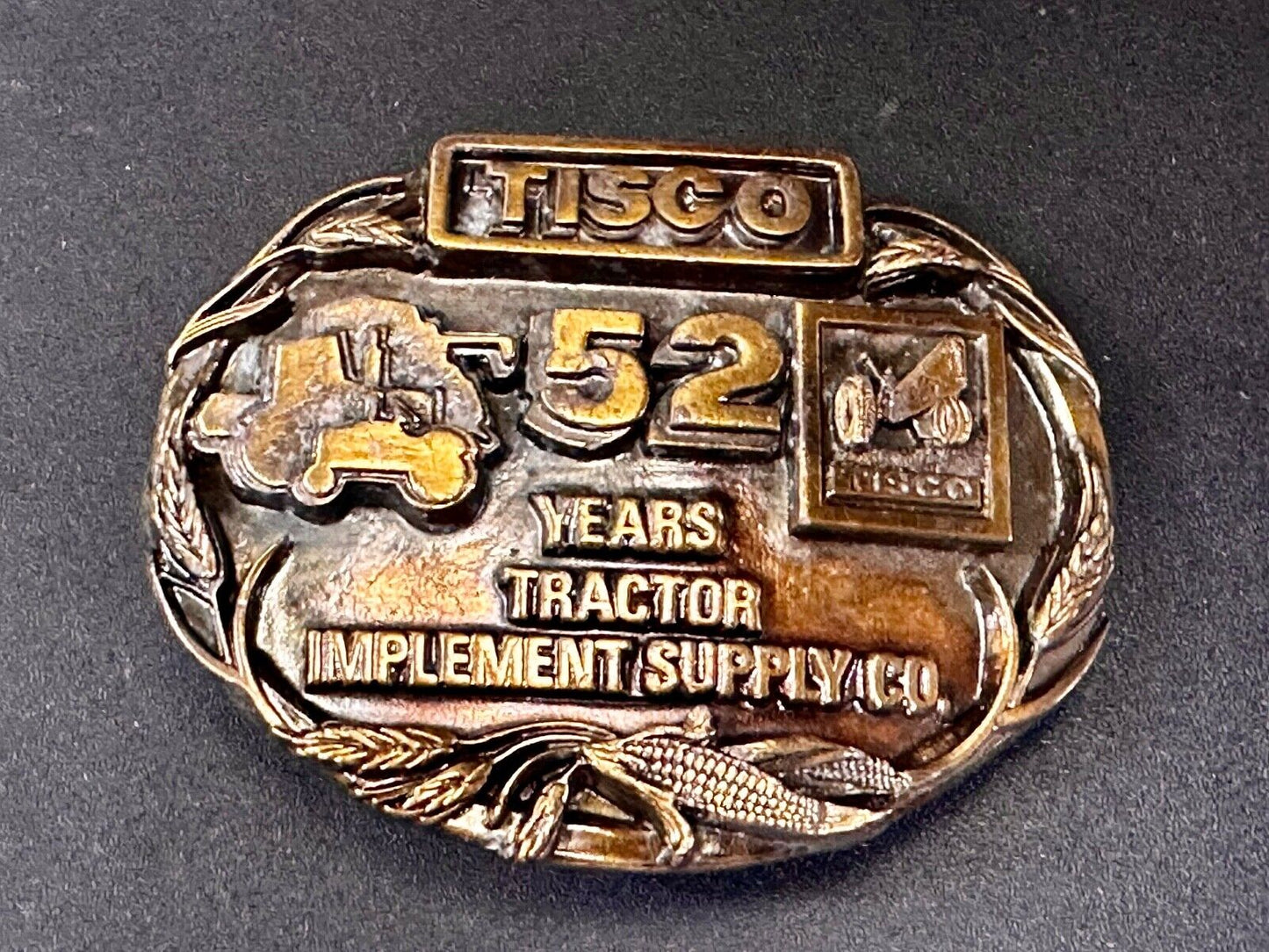 Tisco 52 Years Tractor Implements Supply Commemorative Belt Buckle by Siskiyou