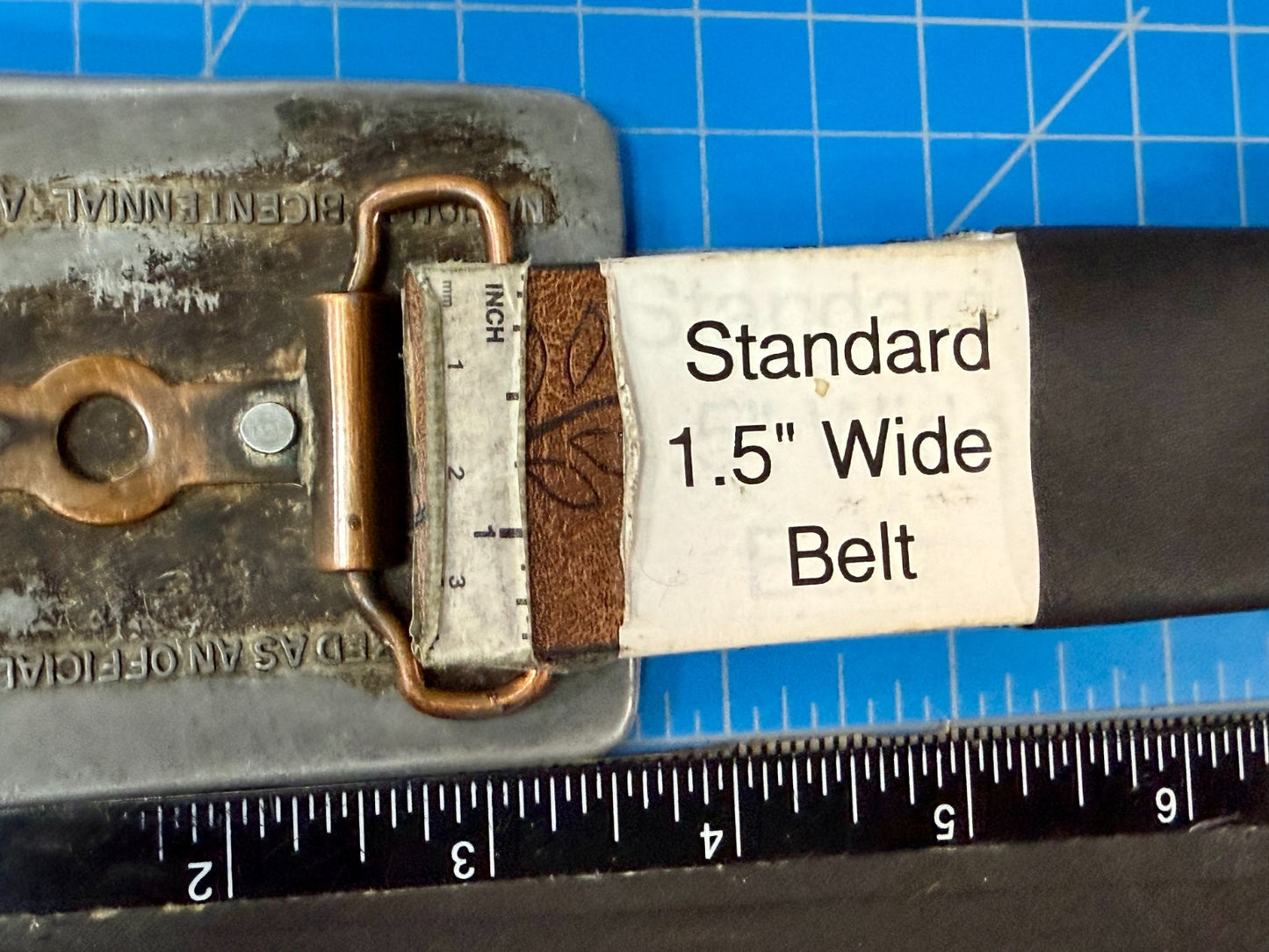 Bicentennial Wagon Train Pilgrimage to Pennsylvania 1776-1976 Belt Buckle