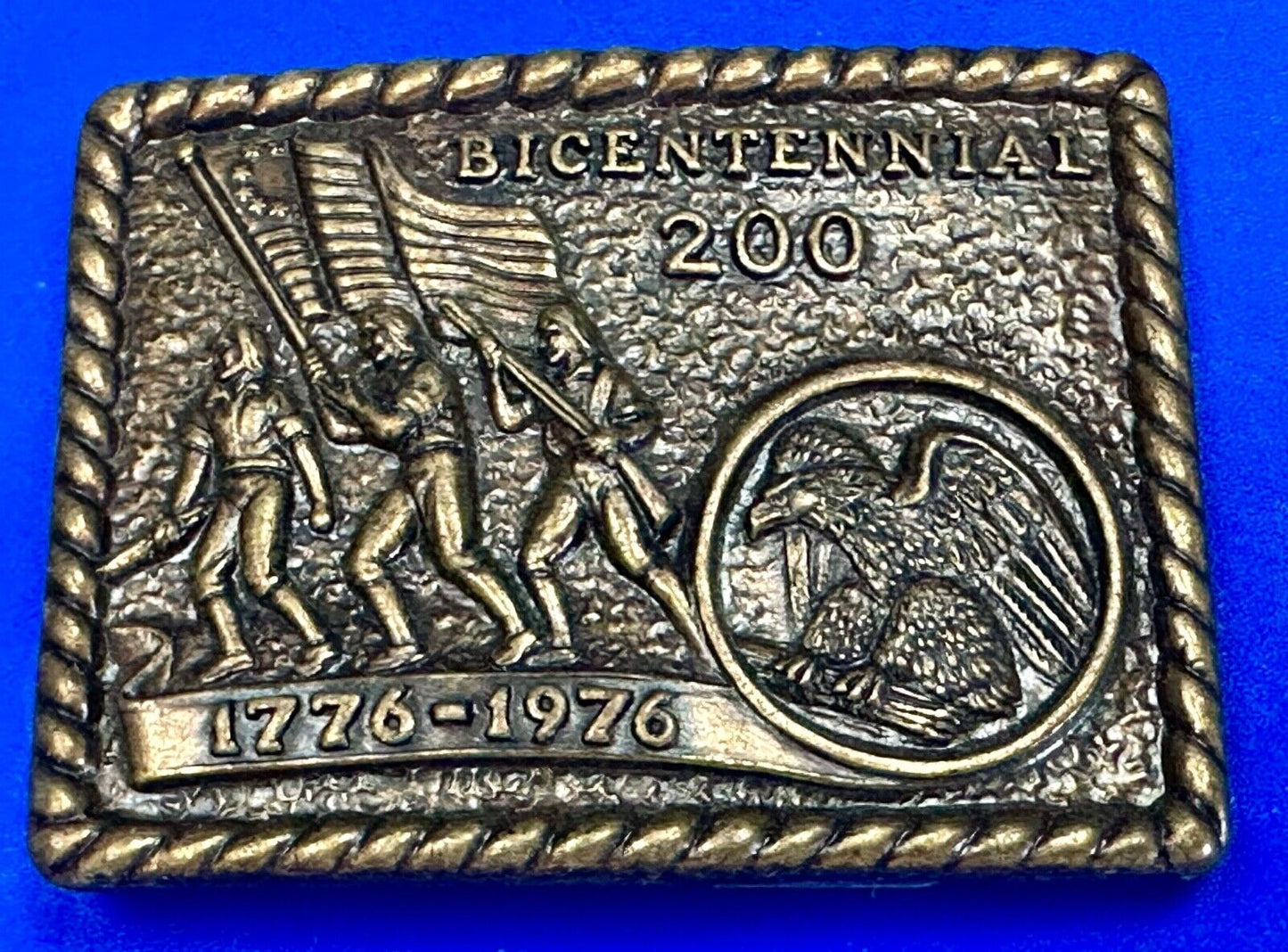 Vintage Bicentennial 200 year celebration NOS USA made belt buckle by CPI