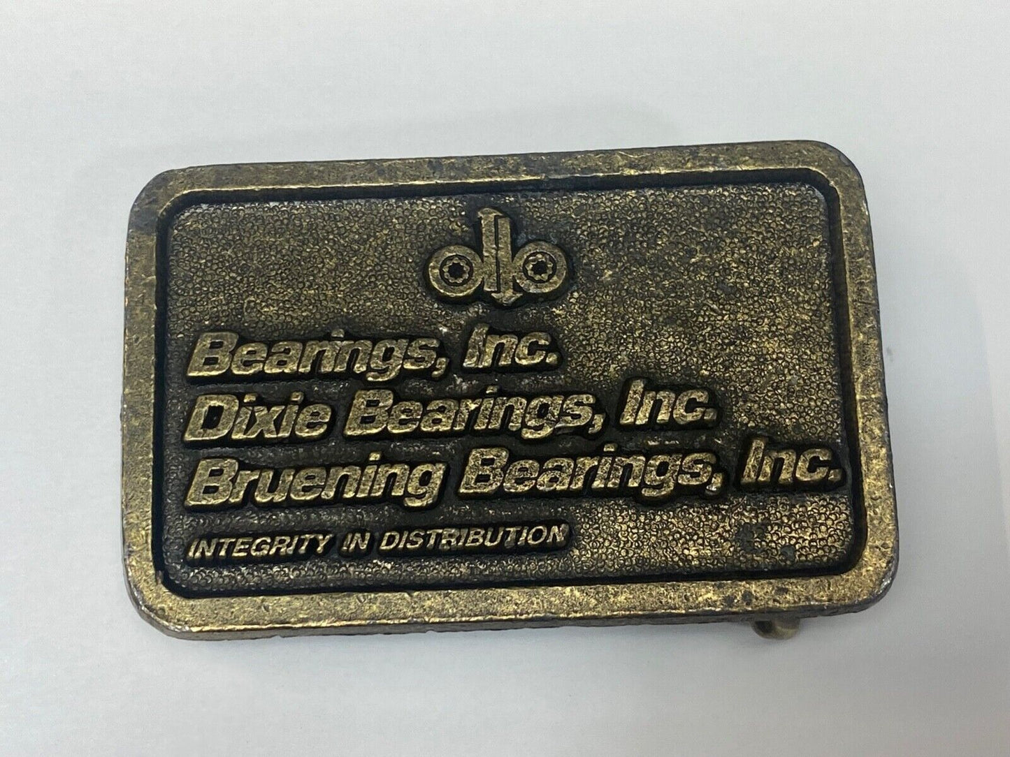 Vintage Bearings Inc Dixie, Burning Integrity in Distribution promo belt buckle