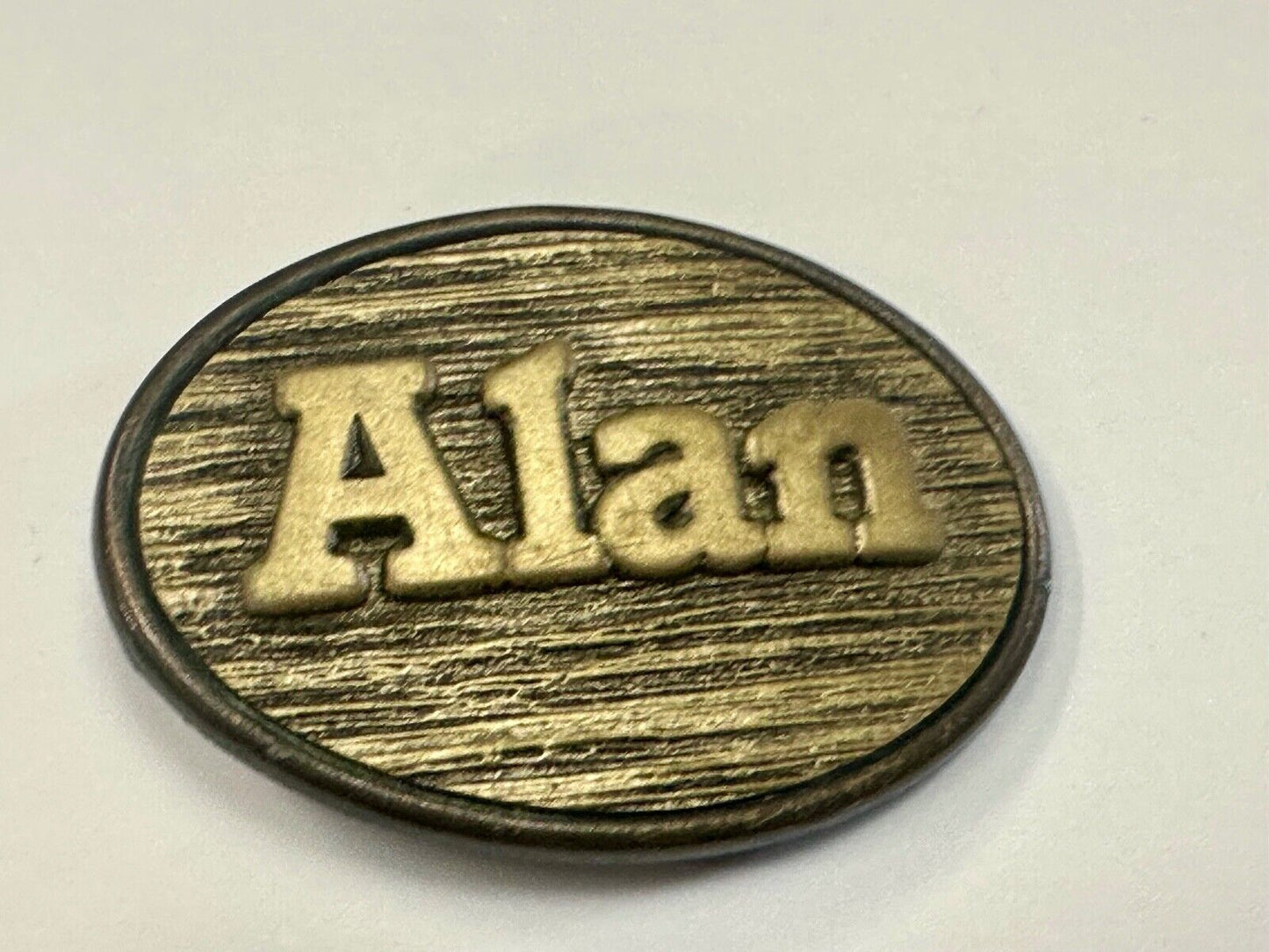 ALAN Custom Name Vintage Western Oval belt buckle by Oden