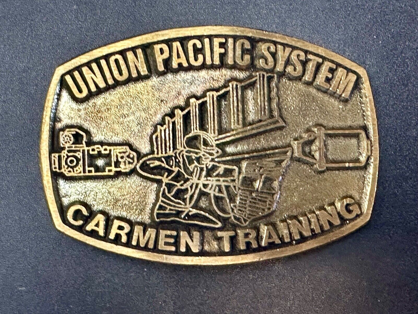 Union Pacific Railroad Train Carmen Training Solid Brass dynabuckle Belt Buckle