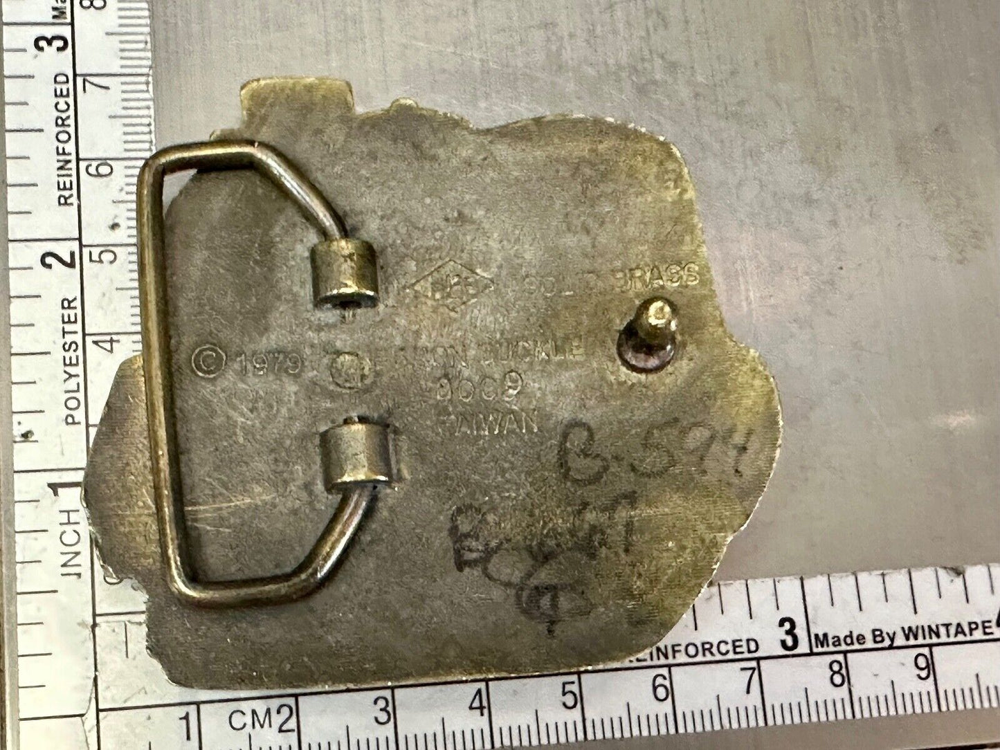 Train Rail Road Steam Engine vintage solid brass Baron Buckles belt buckle