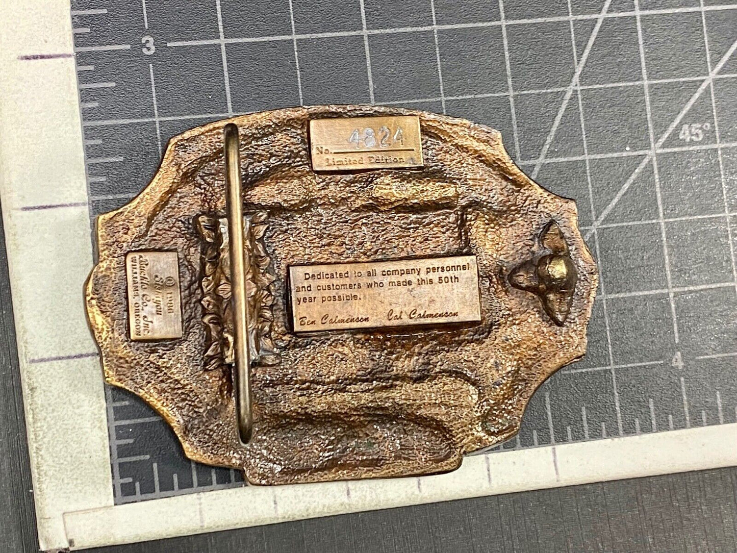 Tisco Tractor Implement Supply Agriculture Farm Farming. 50 Year Belt Buckle