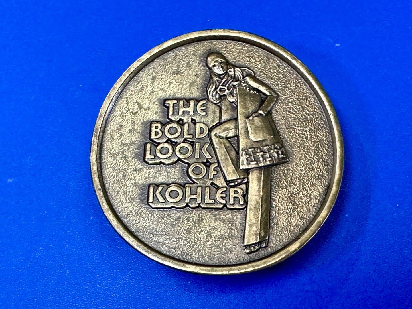 The Bold Look of Kohler - Vintage 1977 Lewis round Limited Edition belt buckle