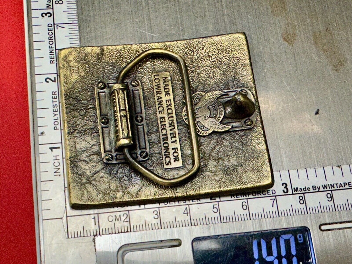 1984 US Open -Western Bass Lawrence Electronics The Great American Belt Buckle