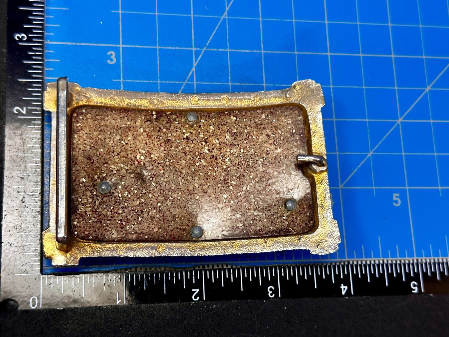 Bank Bandit Cowboy Horse Thief Unique colorful Raised Belt Buckle