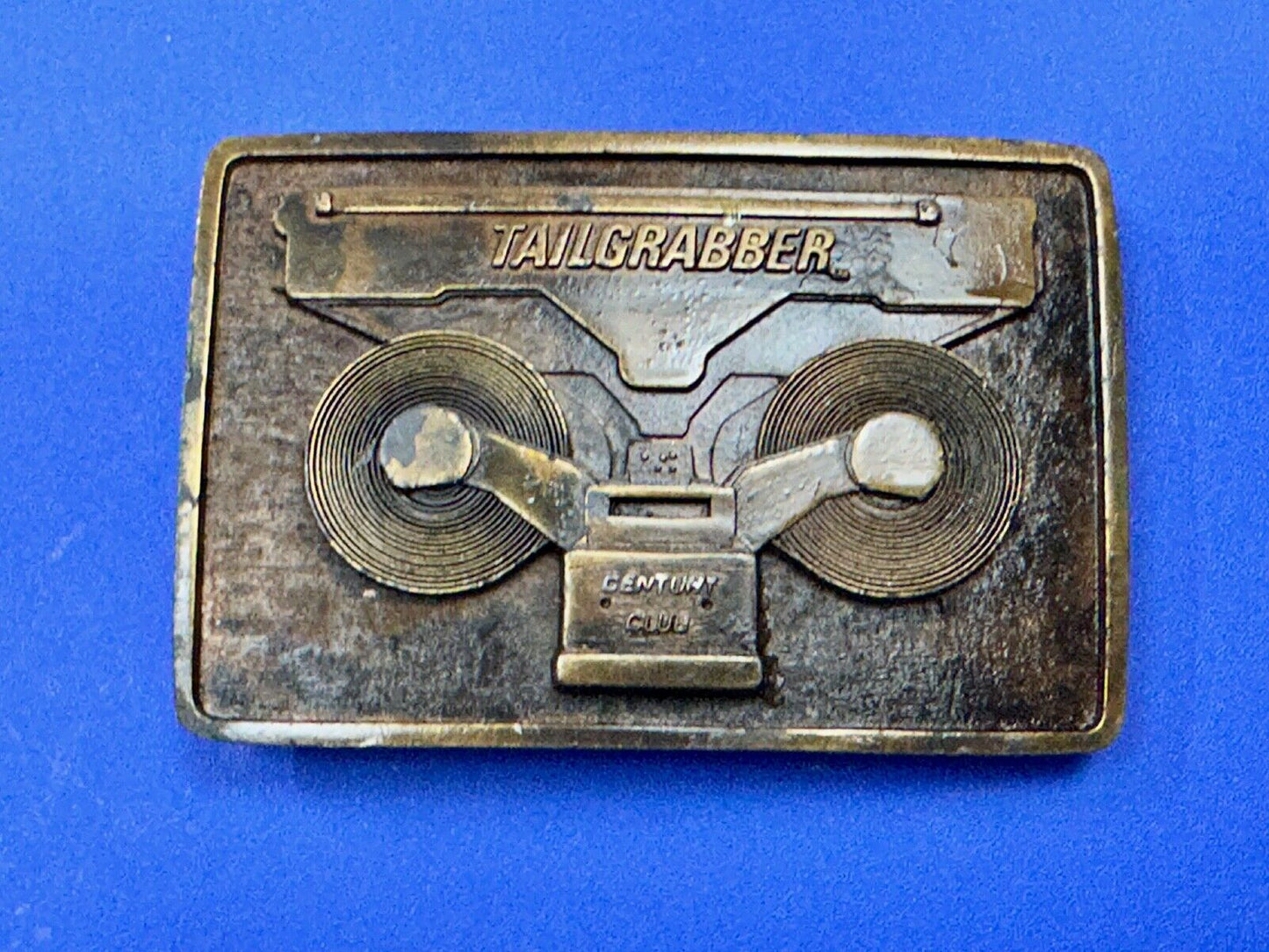 Tailgrabber Century Club Commemorative Vtg. Belt Buckle by Indiana Metal Craft