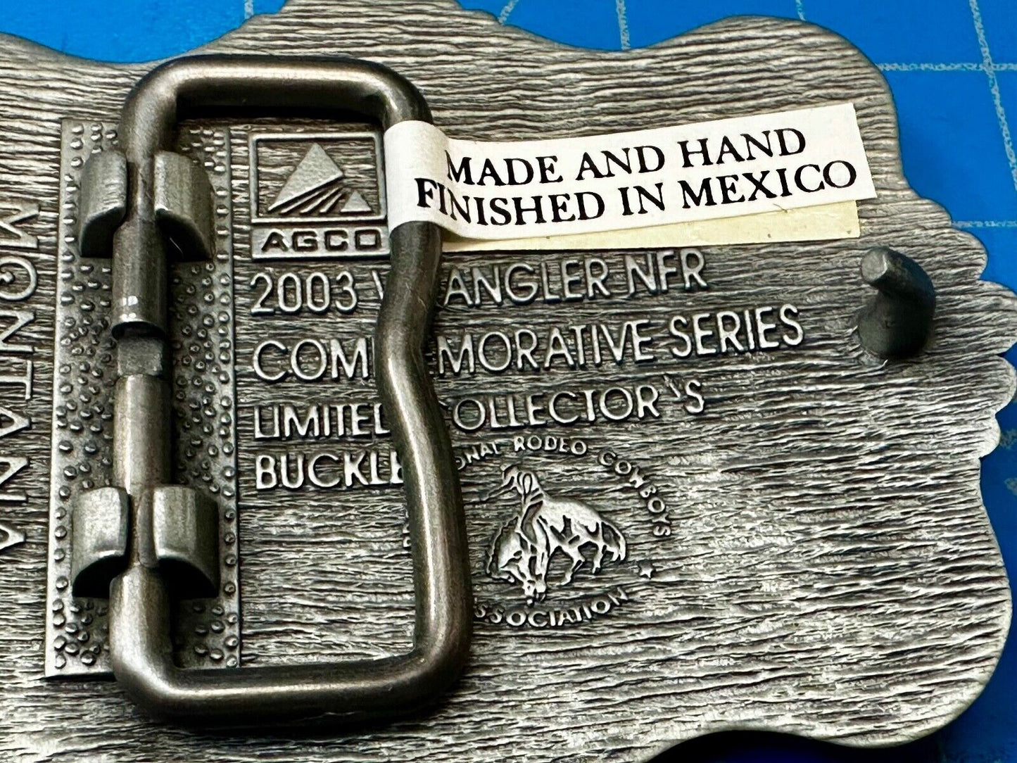 2003 NFR National Finals Rodeo NOS Youth Size Montana Silversmiths Belt Buckle